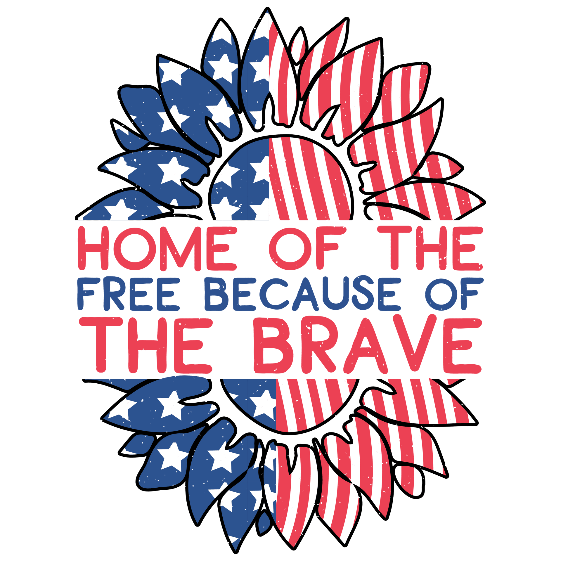 Home of the Free Brave Design DTF-Ready (V1)