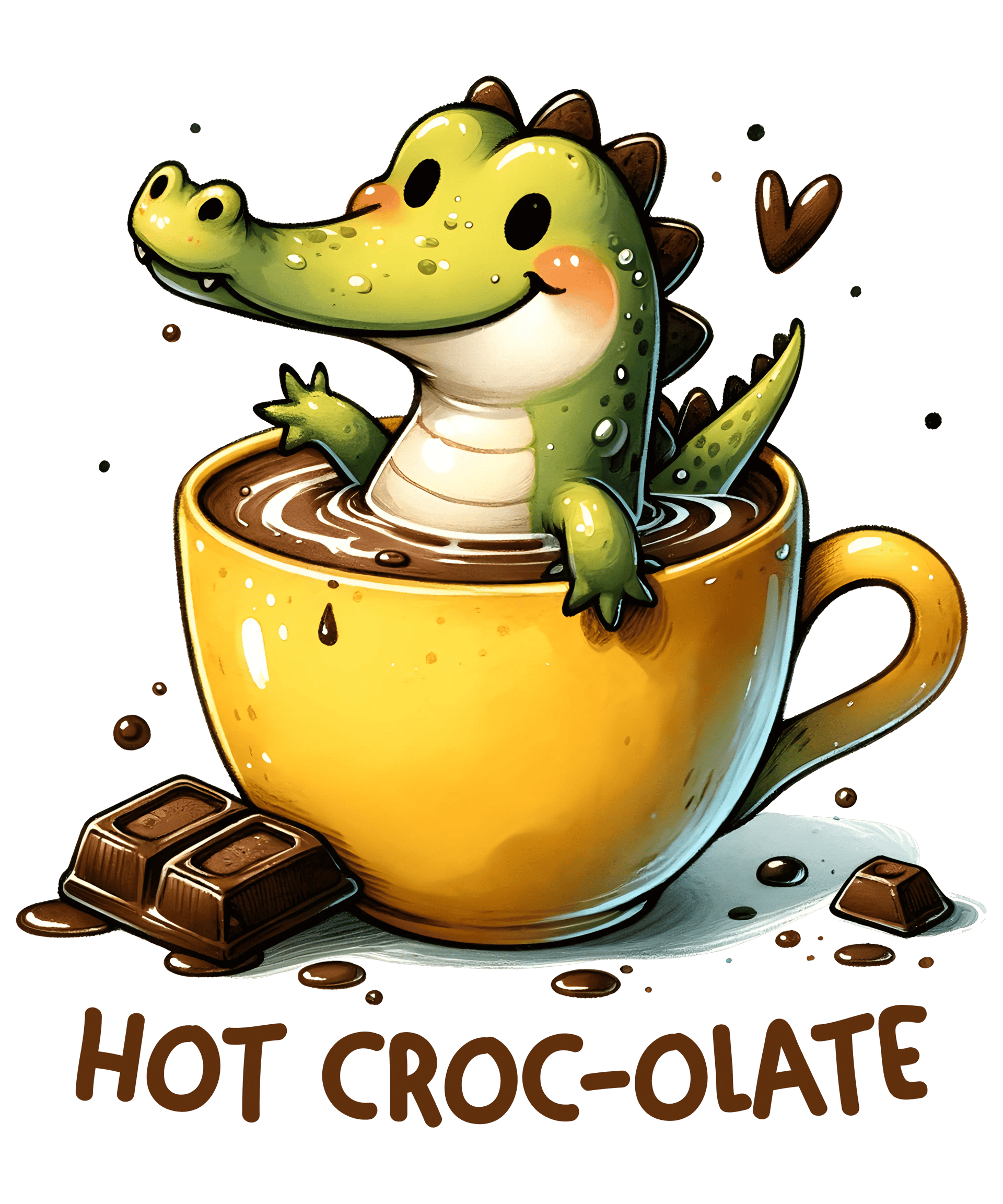 Hot Croc-olate Design - DTF Ready To Press