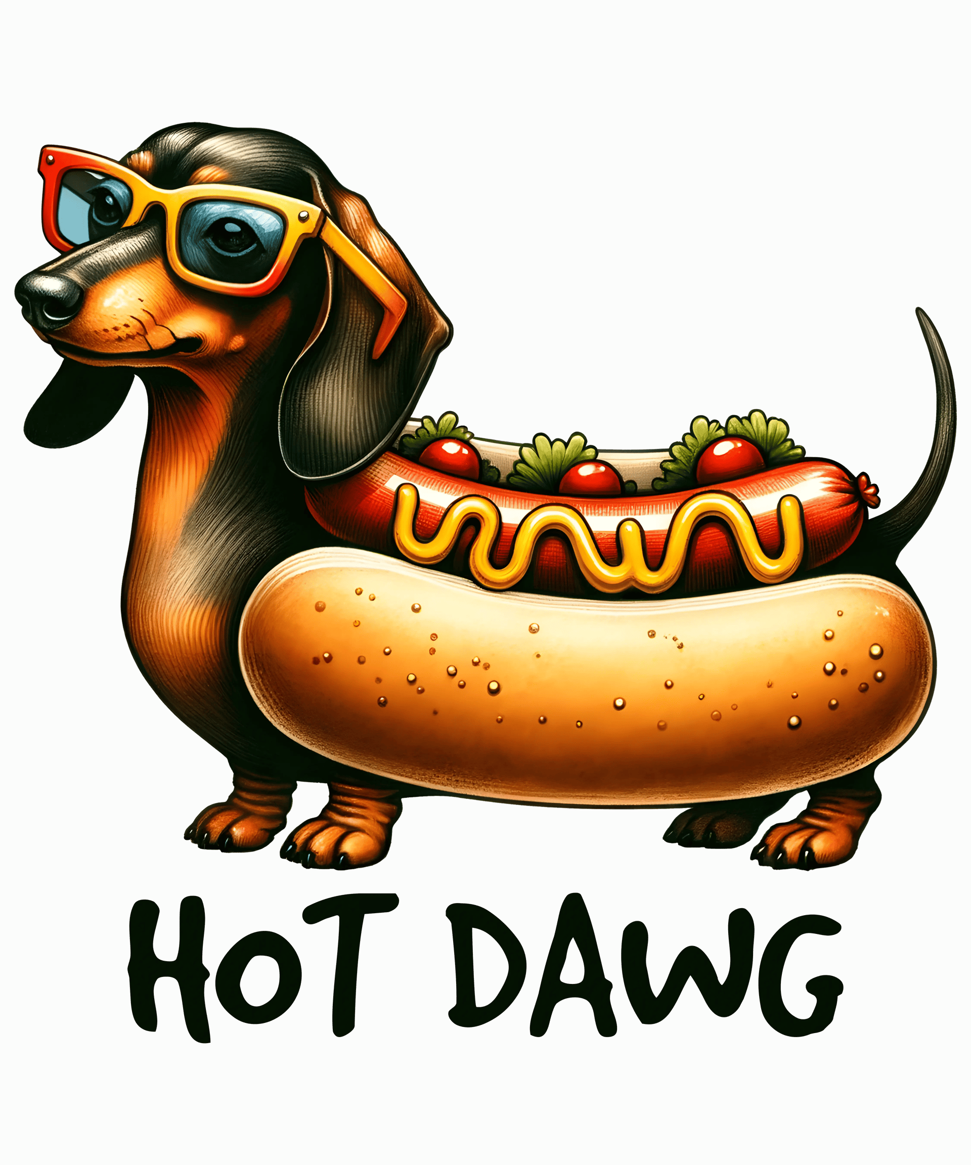 Hot Dawg Design - DTF Ready To Press