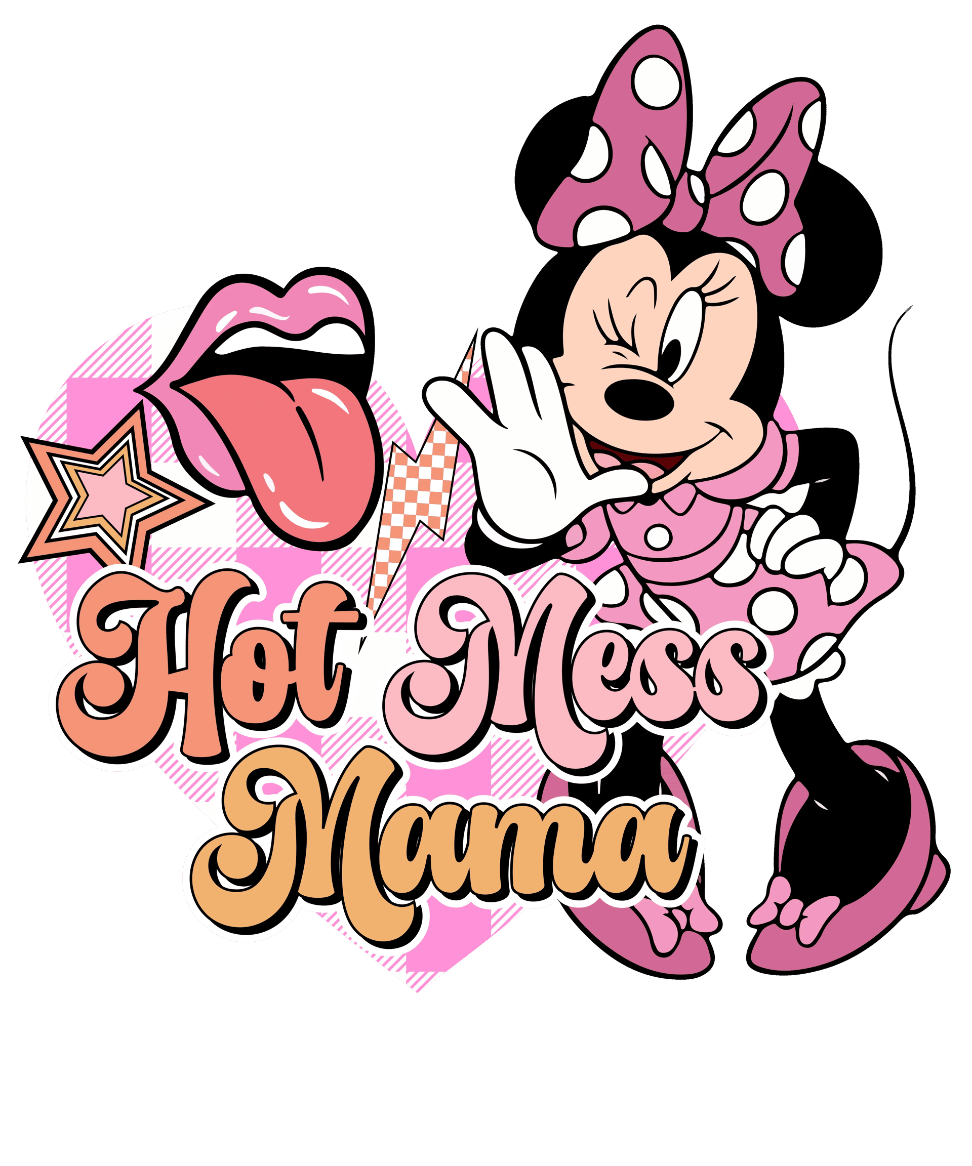Hot Mess Mama Design DTF-Ready to Press (V1)