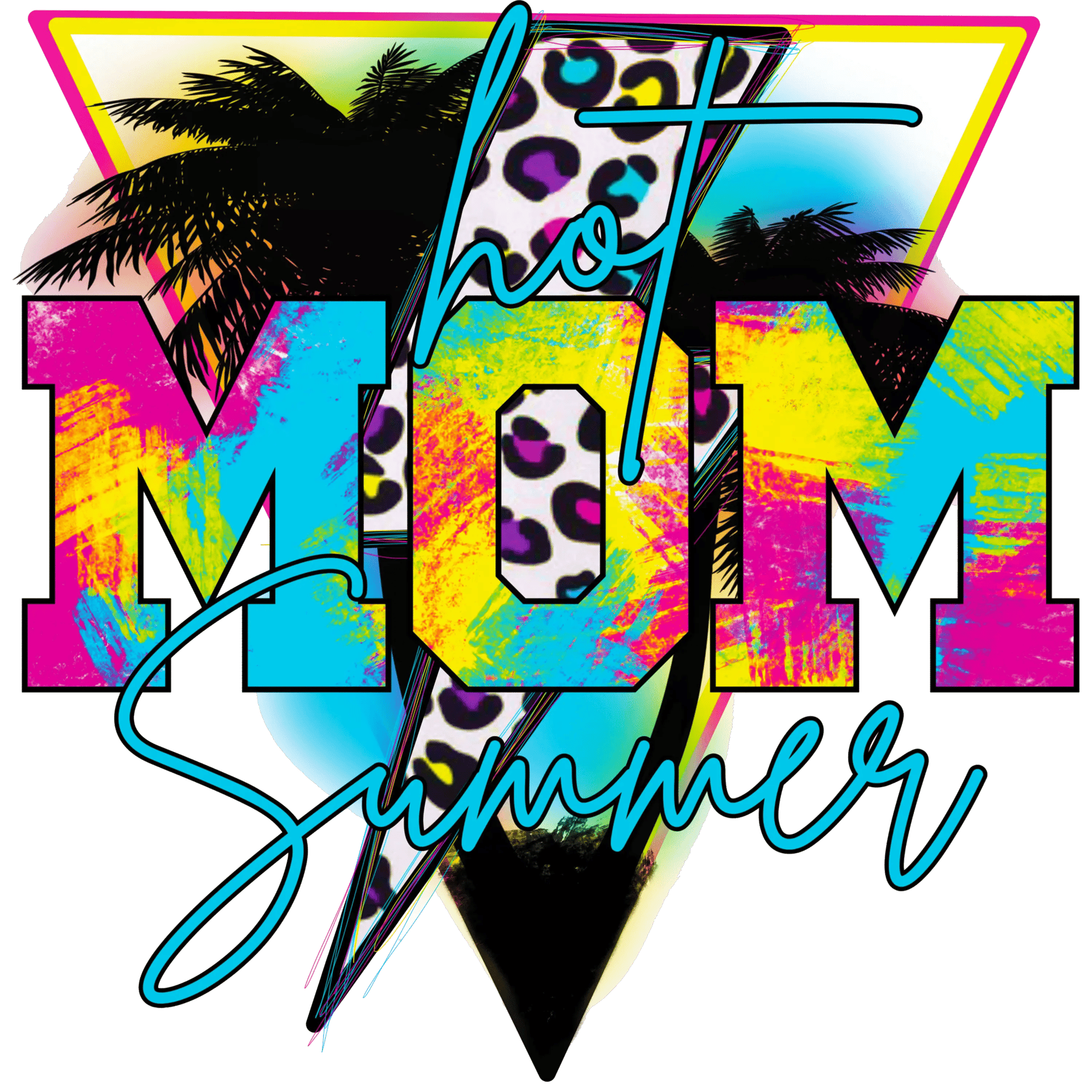 Hot Mom Summer Design DTF-Ready to Press (V2)