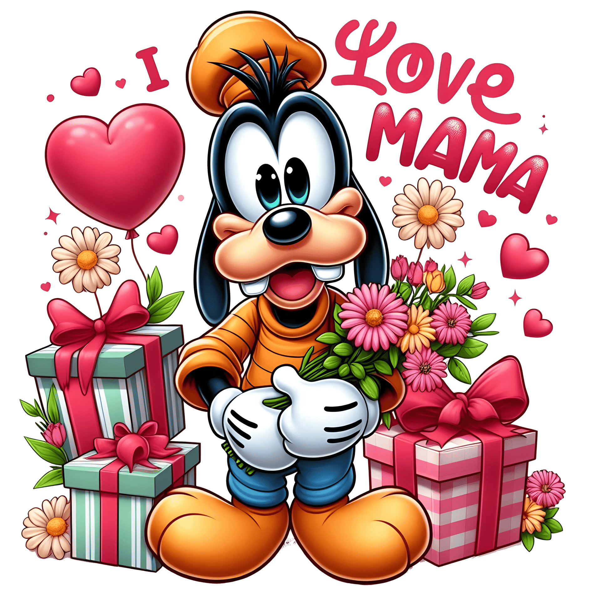 I Love Mama Design DTF-Ready to Press (V1)