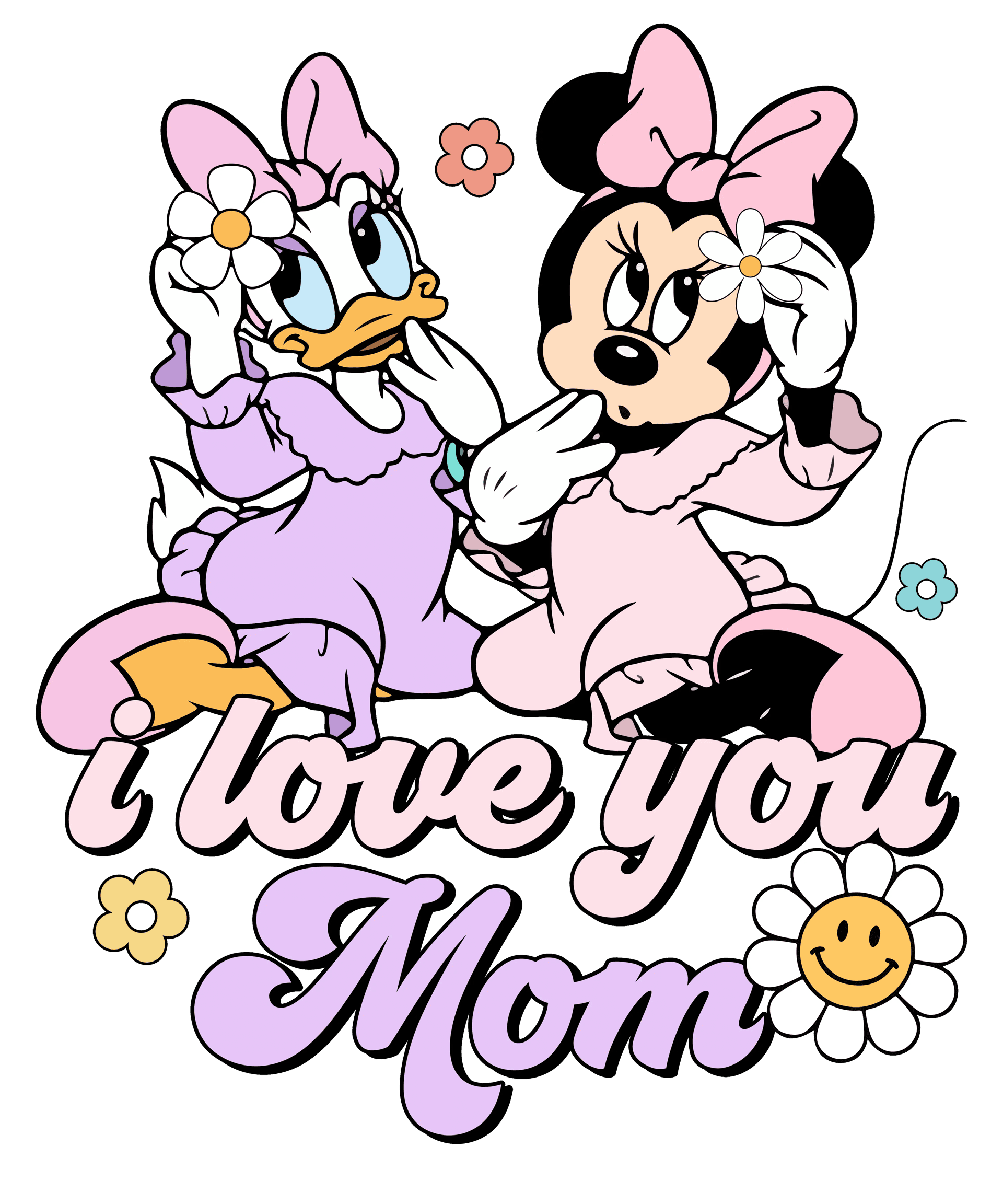 I Love You Mom Design DTF-Ready to Press
