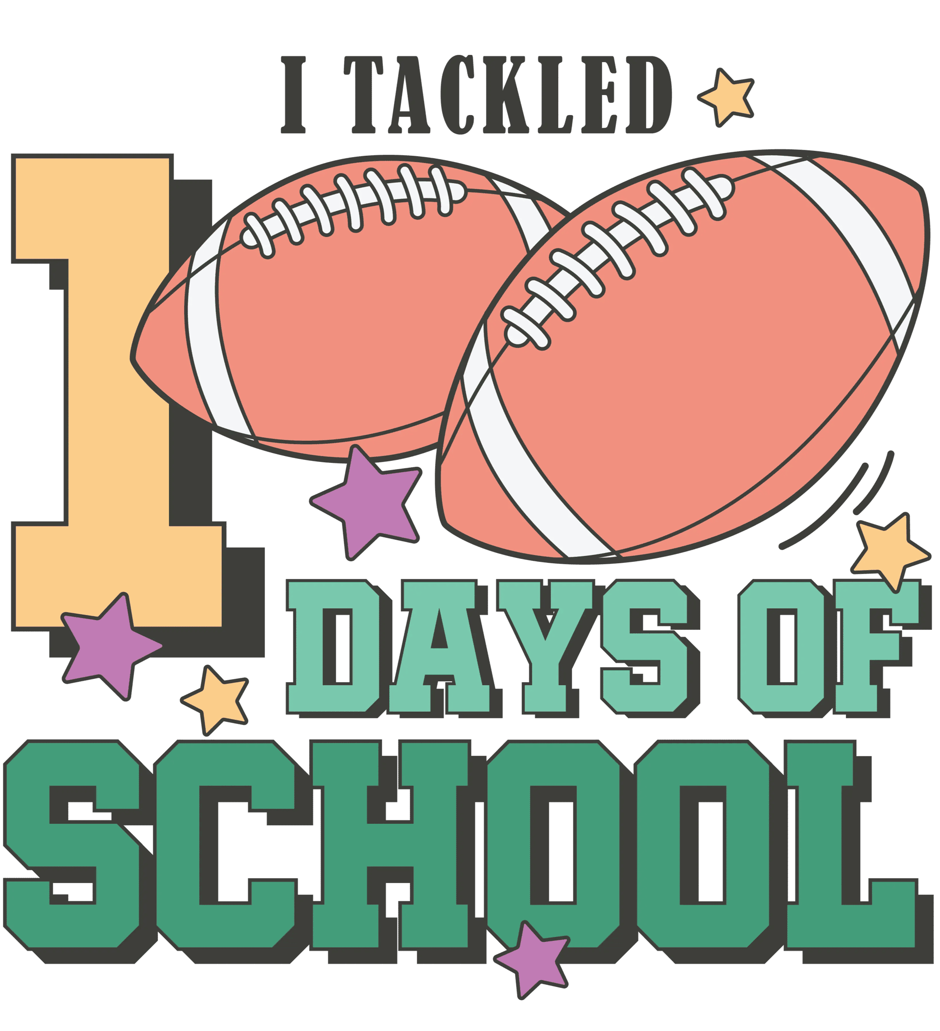 I Tackled 100 Days Of Shool Design - DTF Ready To Press