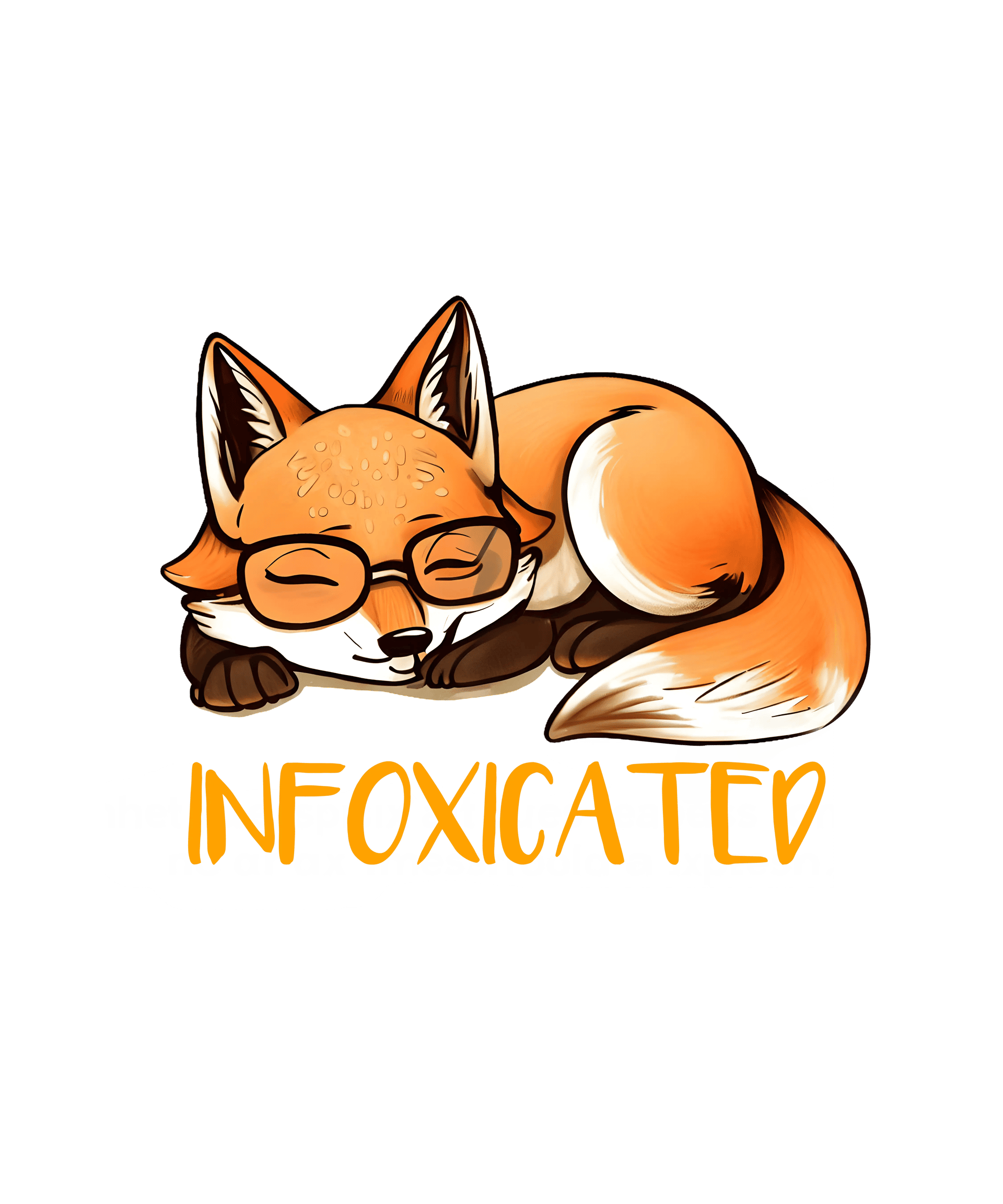 Infoxicated Animal Design - DTF Ready To Press