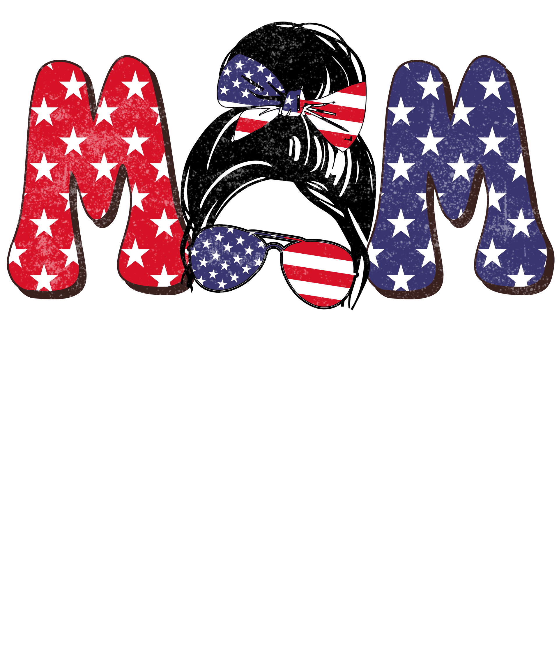 American Mom Design - DTF Ready To Press