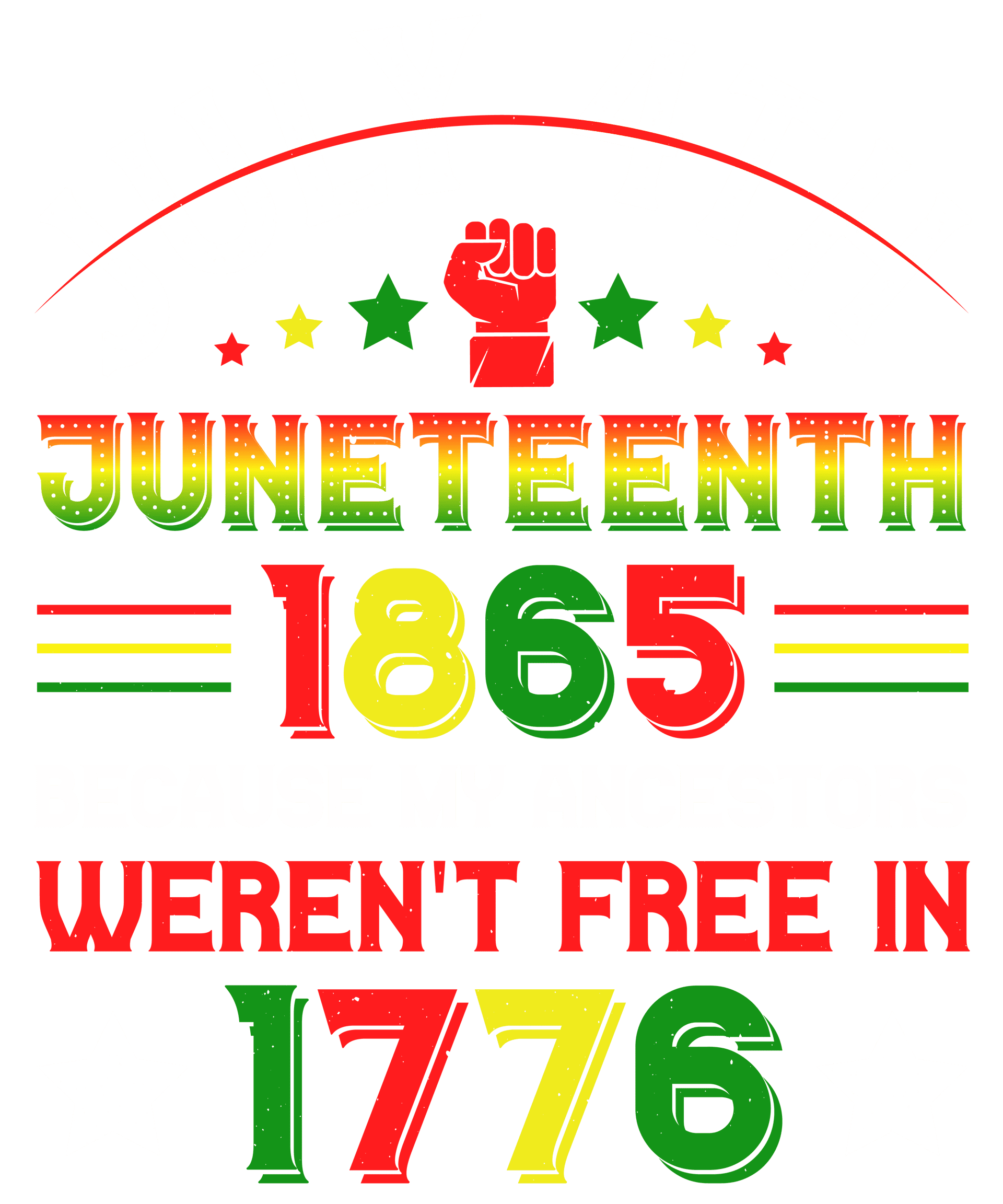 July 4th Juneteenth Design - DTF Ready To Press