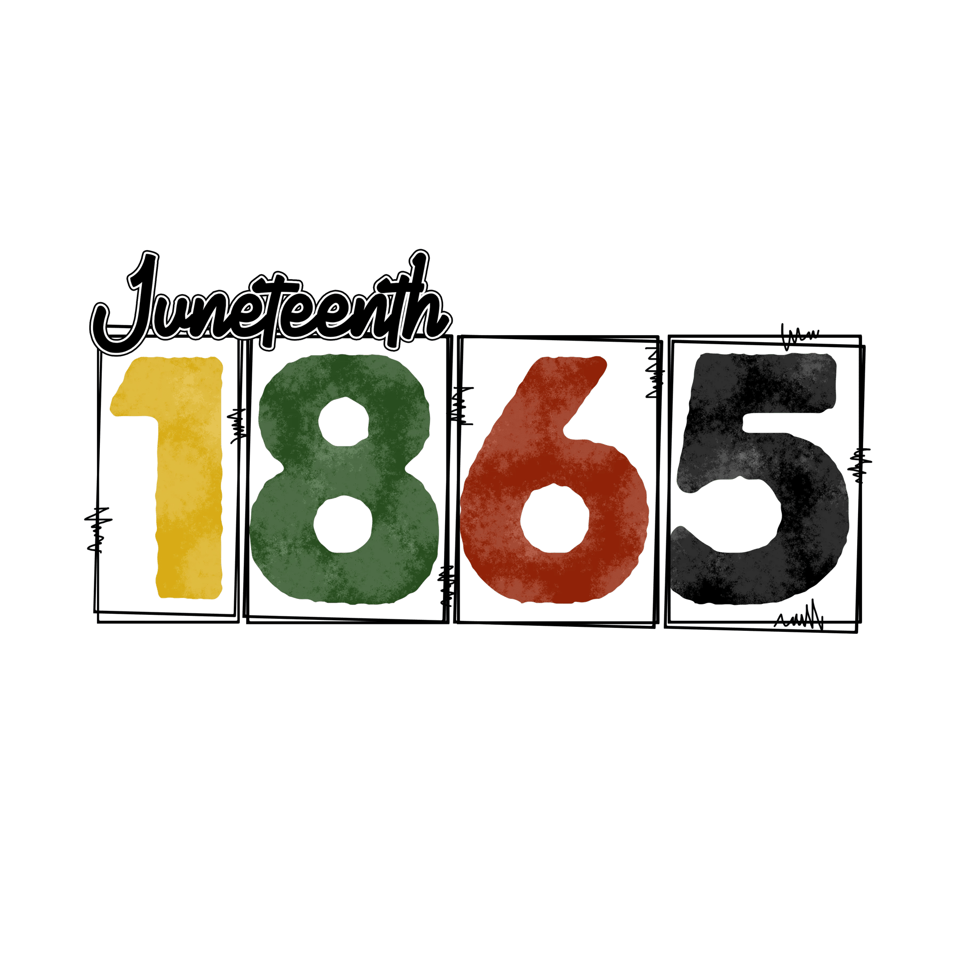 Juneteenth 1865 Design DTF-Ready to Press (V1)