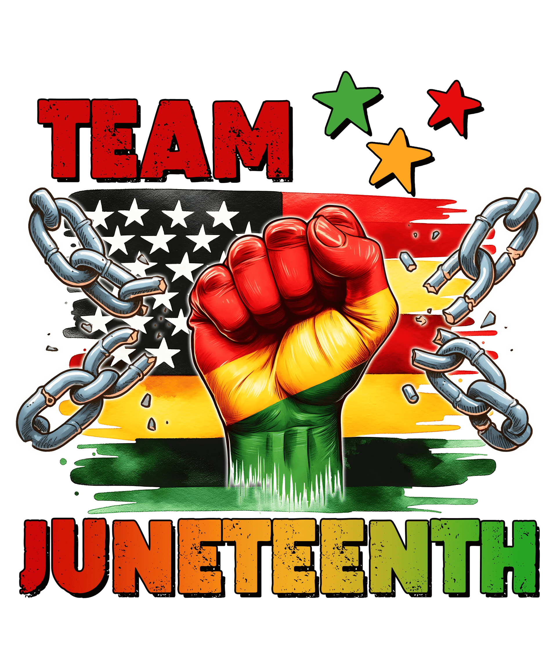 Team Juneteenth Design - DTF Ready To Press