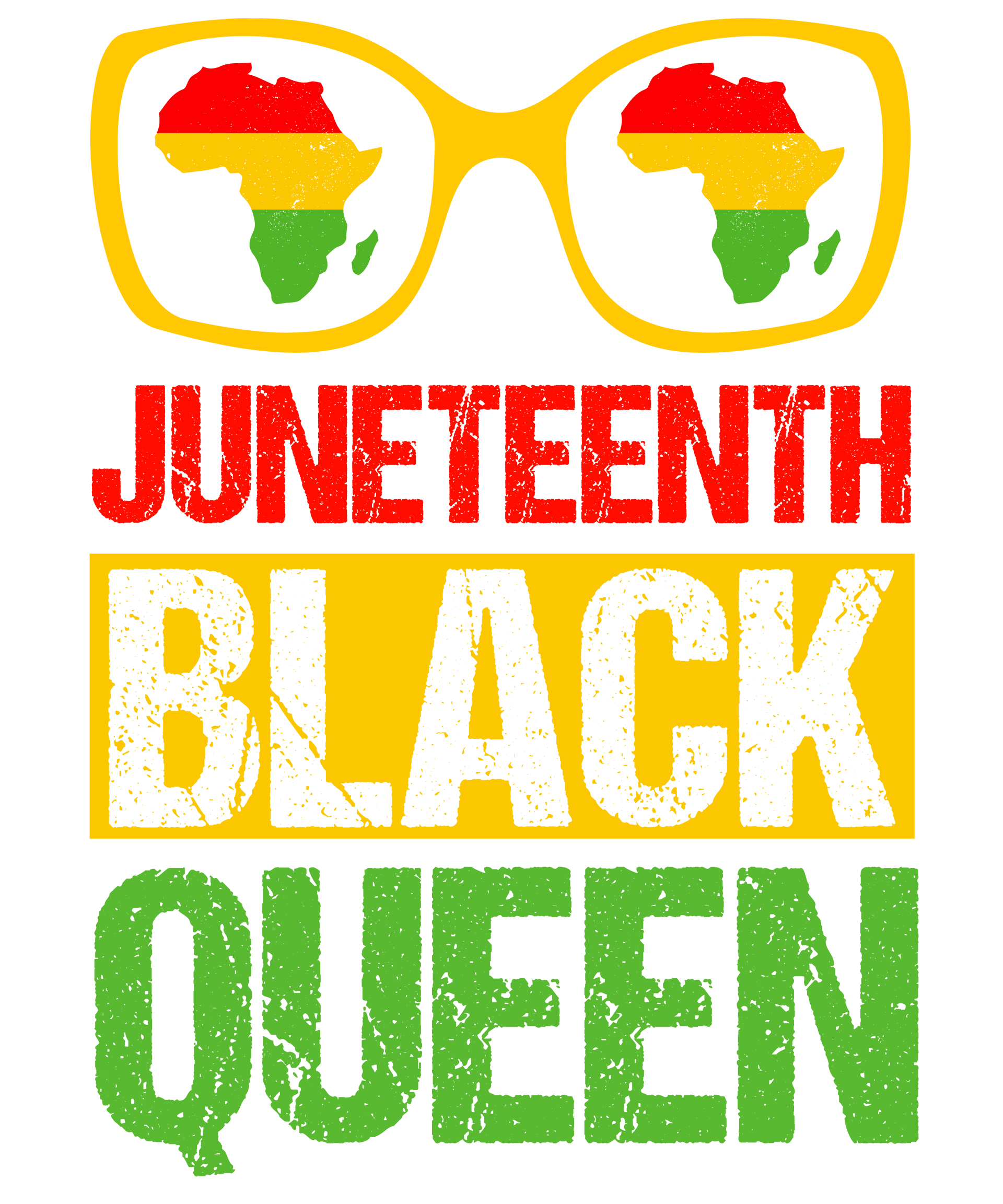 Juneteenth Black Queen Design - DTF Ready To Press