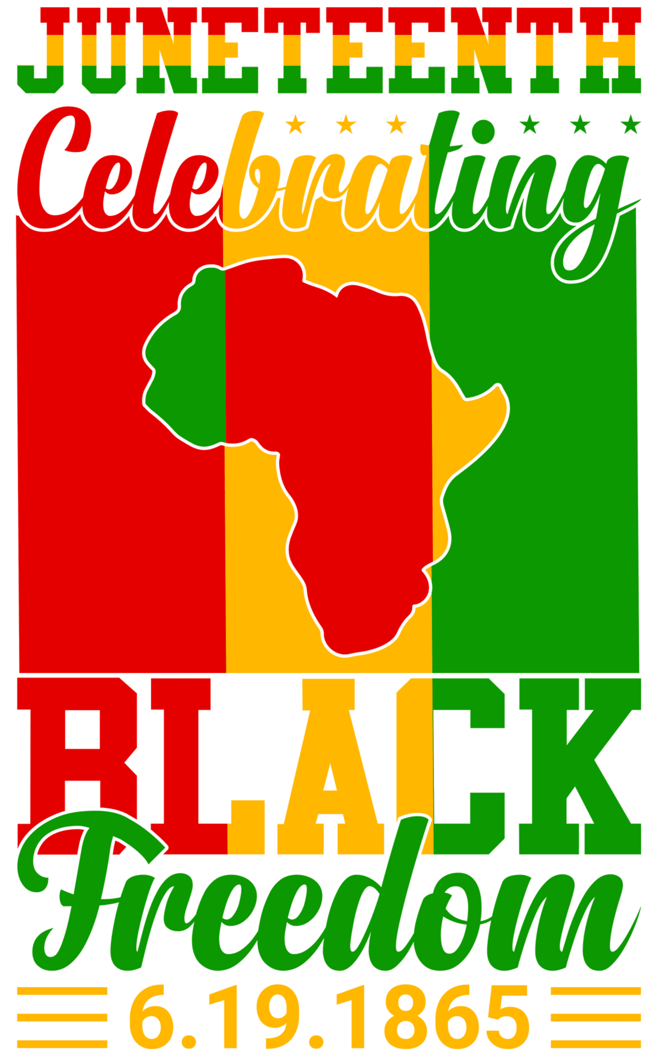 Juneteenth Celebrating Design DTF-Ready (V2)