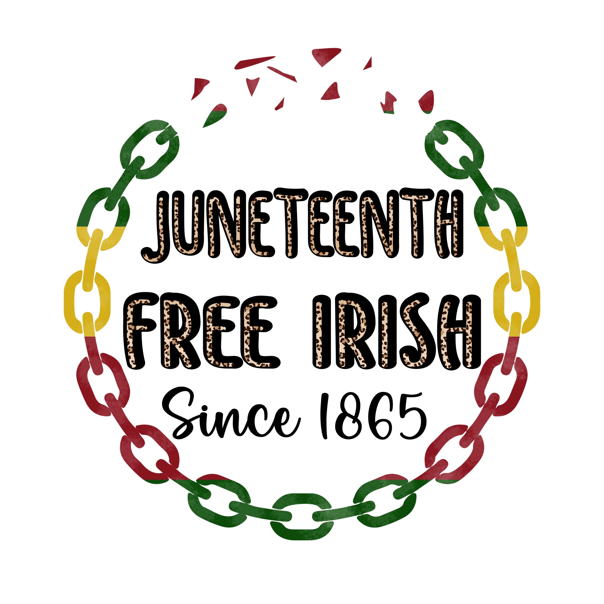 Juneteenth Free Irish Design - DTF Ready To Press