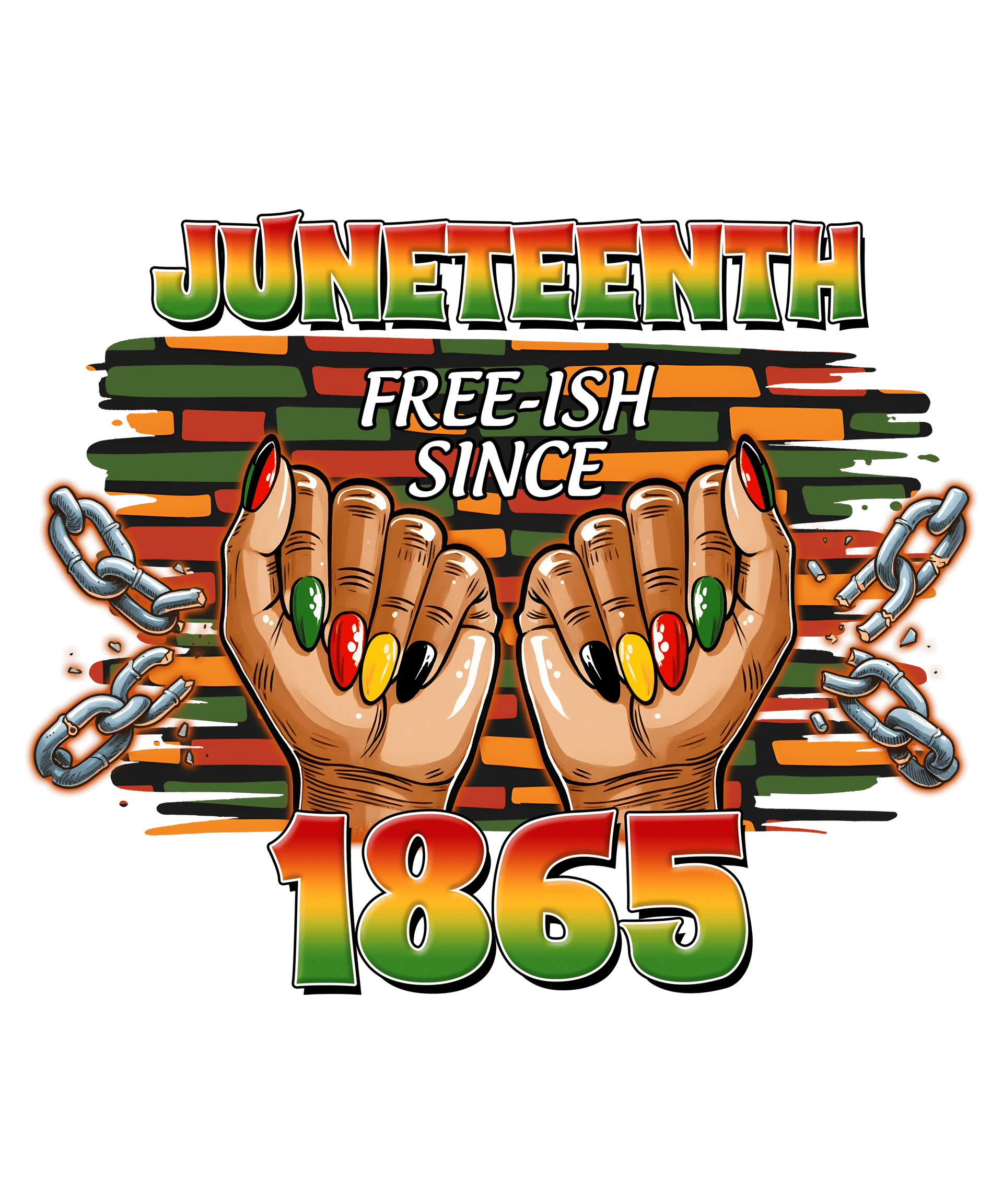 Juneteenth Free-ish Since 1865 Design DTF Copy