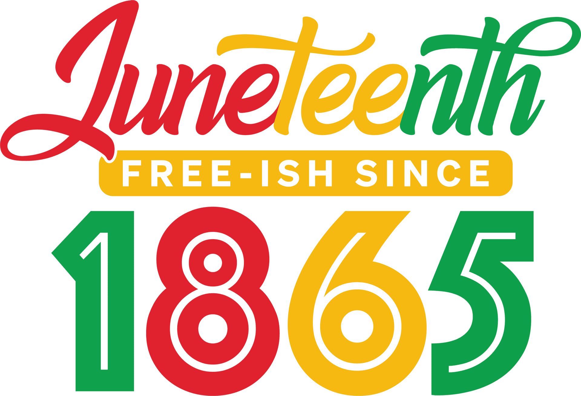 Juneteenth Free-ish Since 1865 Design DTF-Ready