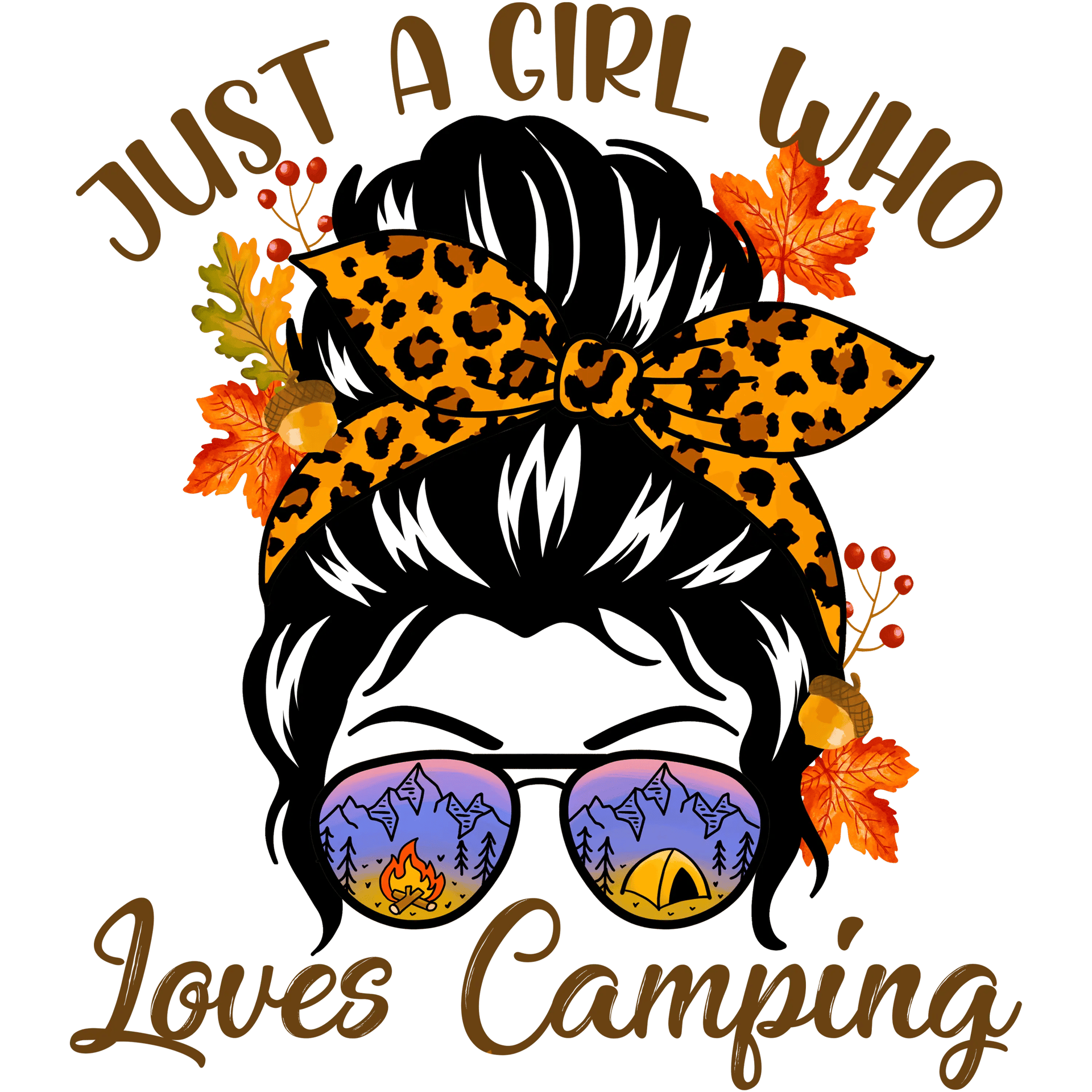 Just a Girl Who Loves Camping Design DTF (V1)