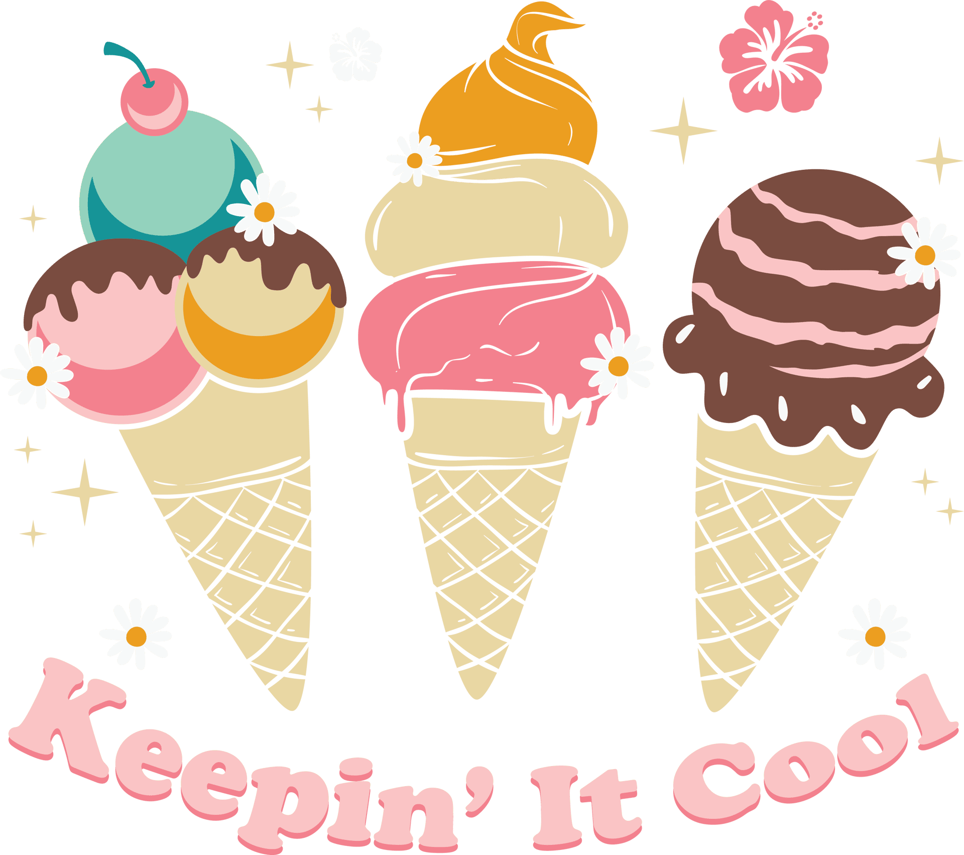 Keepin' It Cood Design - DTF Ready To Press