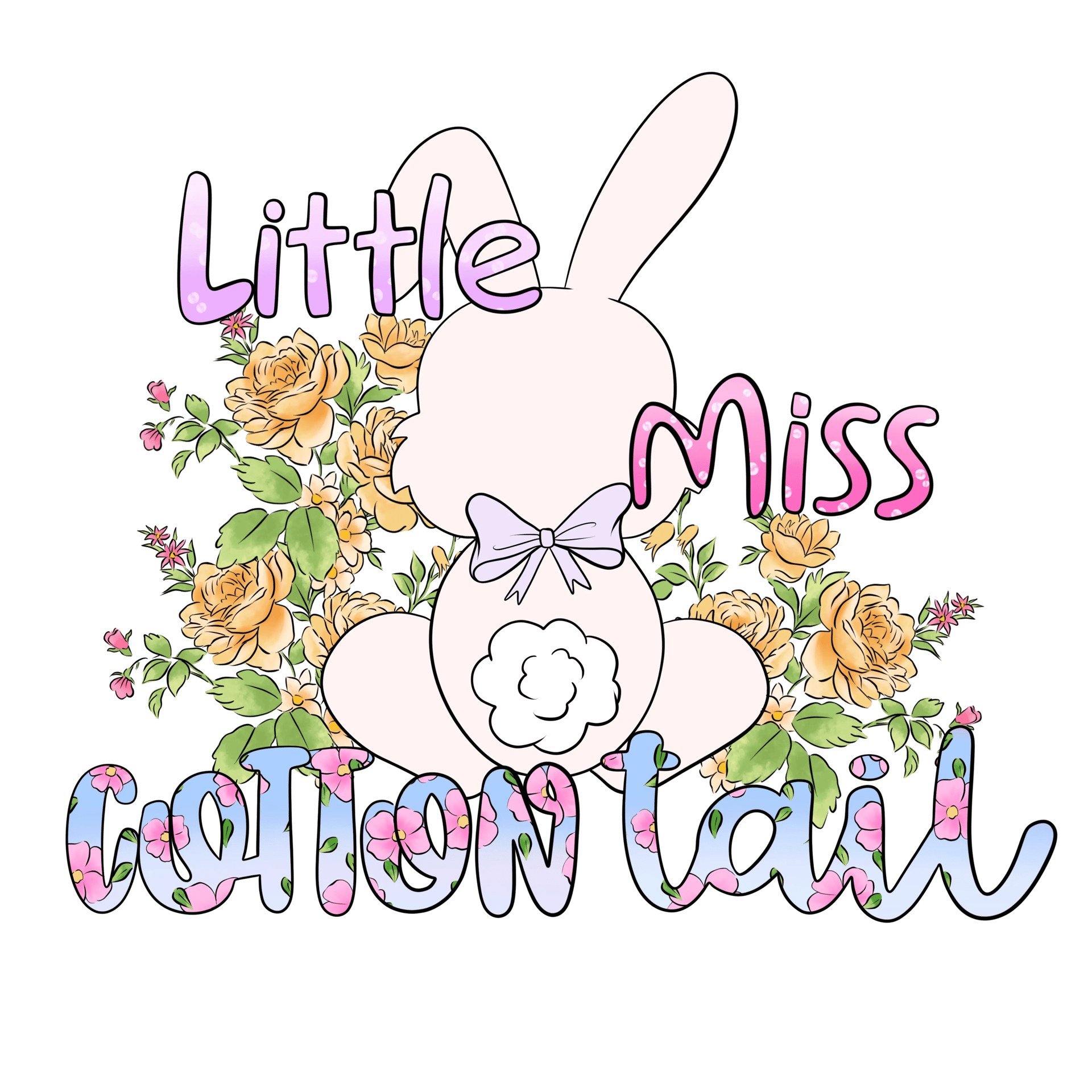 Little Miss Cotton Tail Easter Design