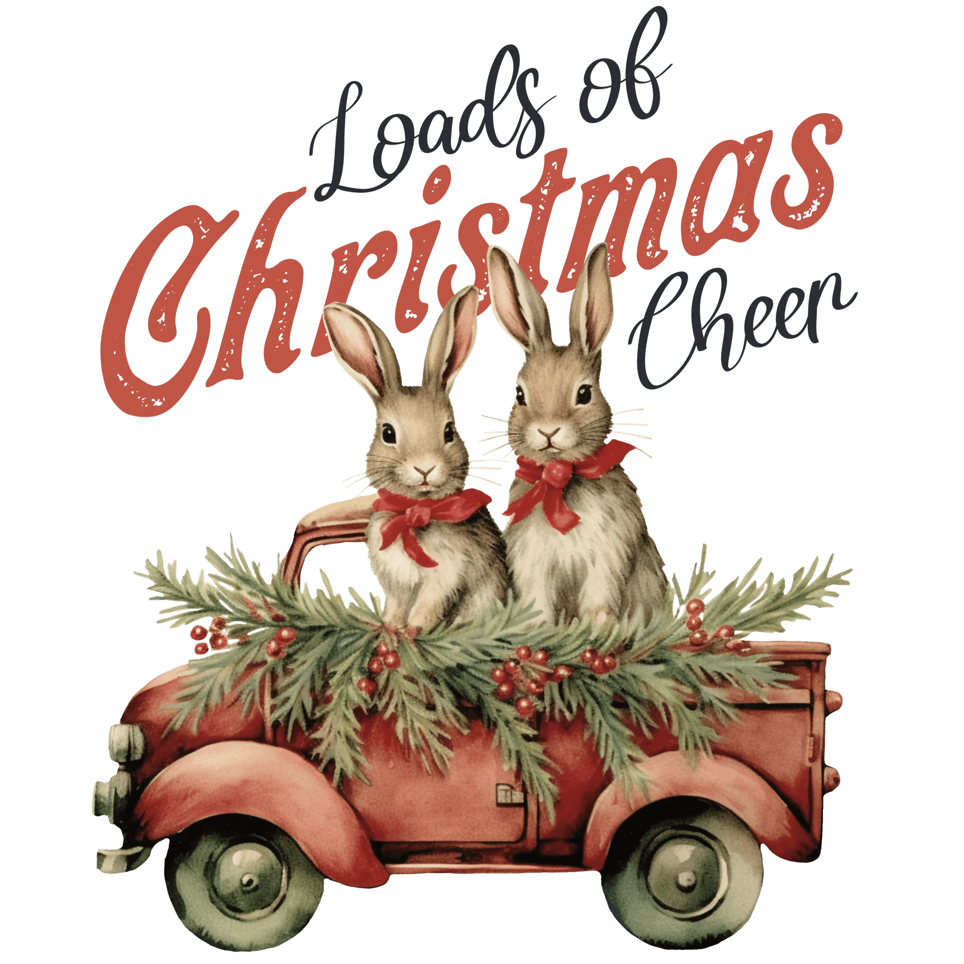 Loads of Christmas Cheer Rabbit Design