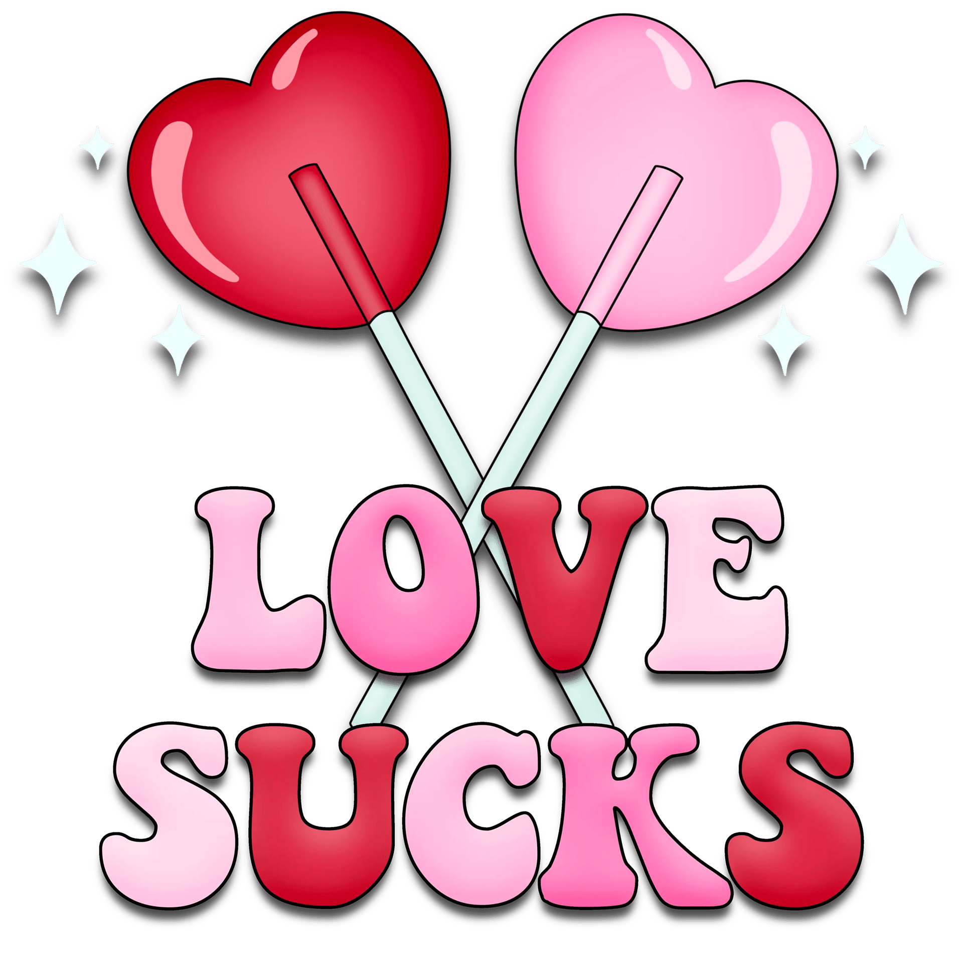 Love Sucks Valentine's Day Party Design