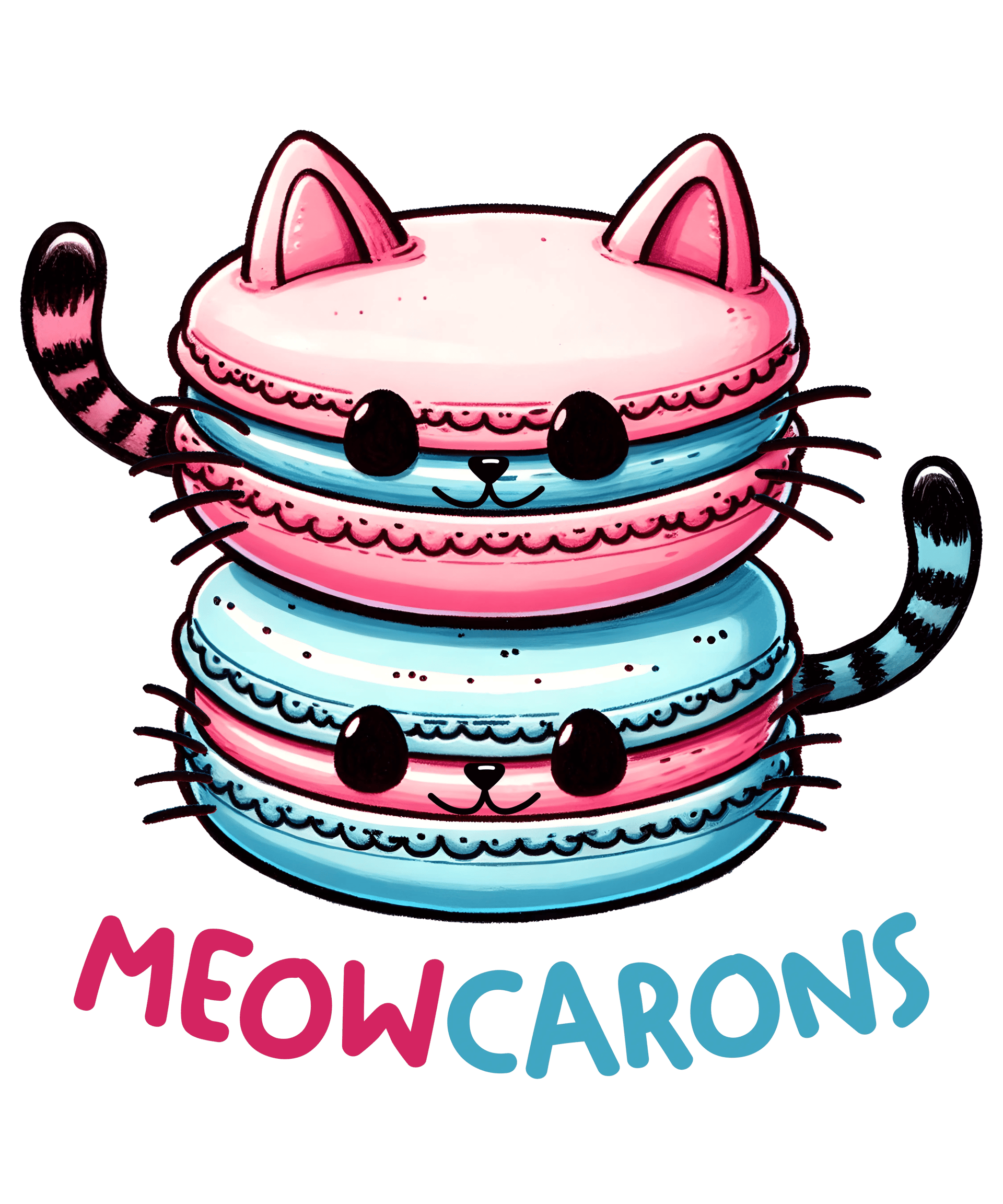 Meowcarons Design - DTF Ready To Press