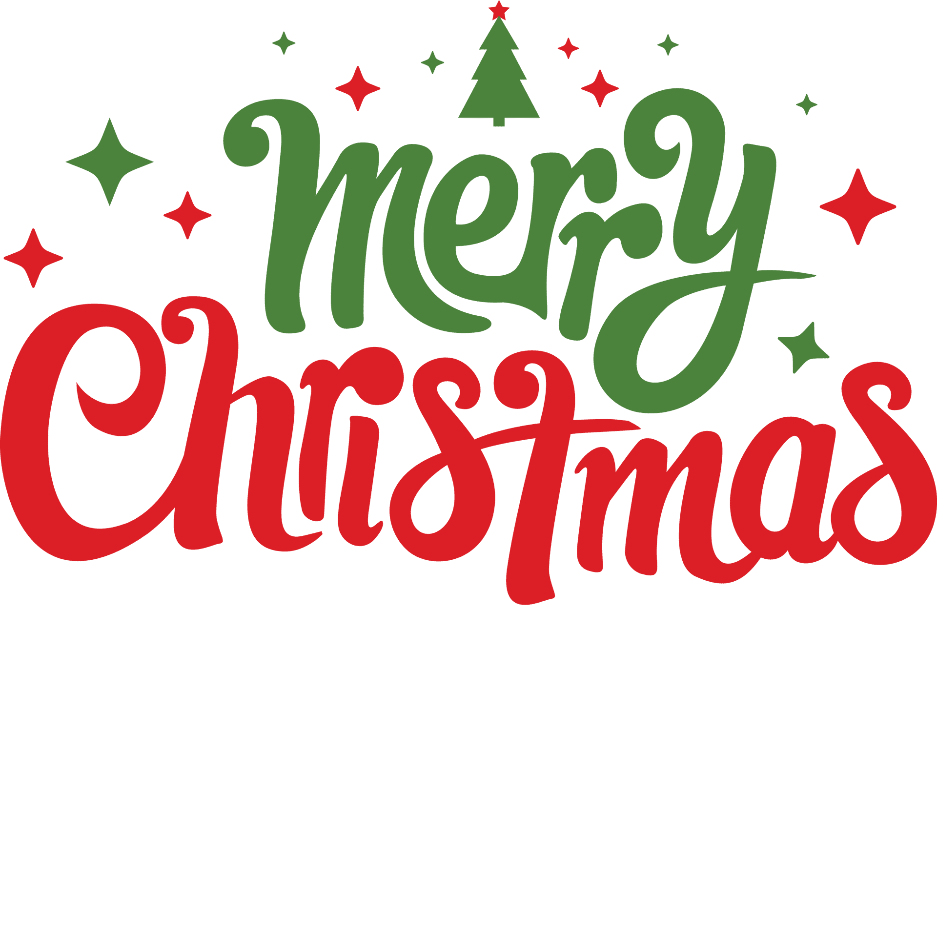 Merry Christmas DTF Design - Ready to Press V1