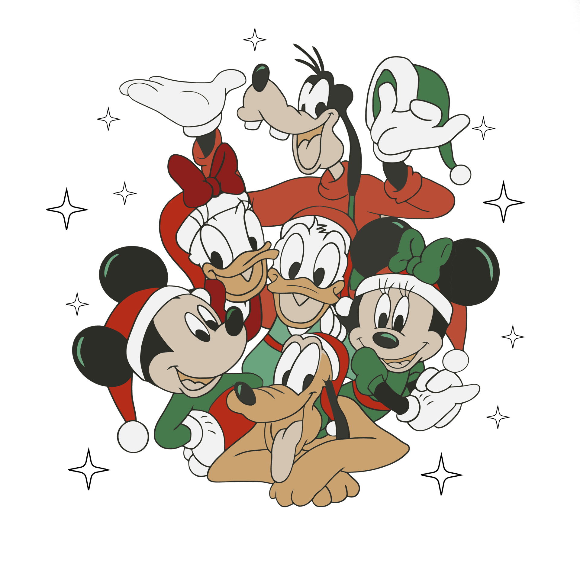 Mickey Mouse Christmas DTF Ready to Press V1