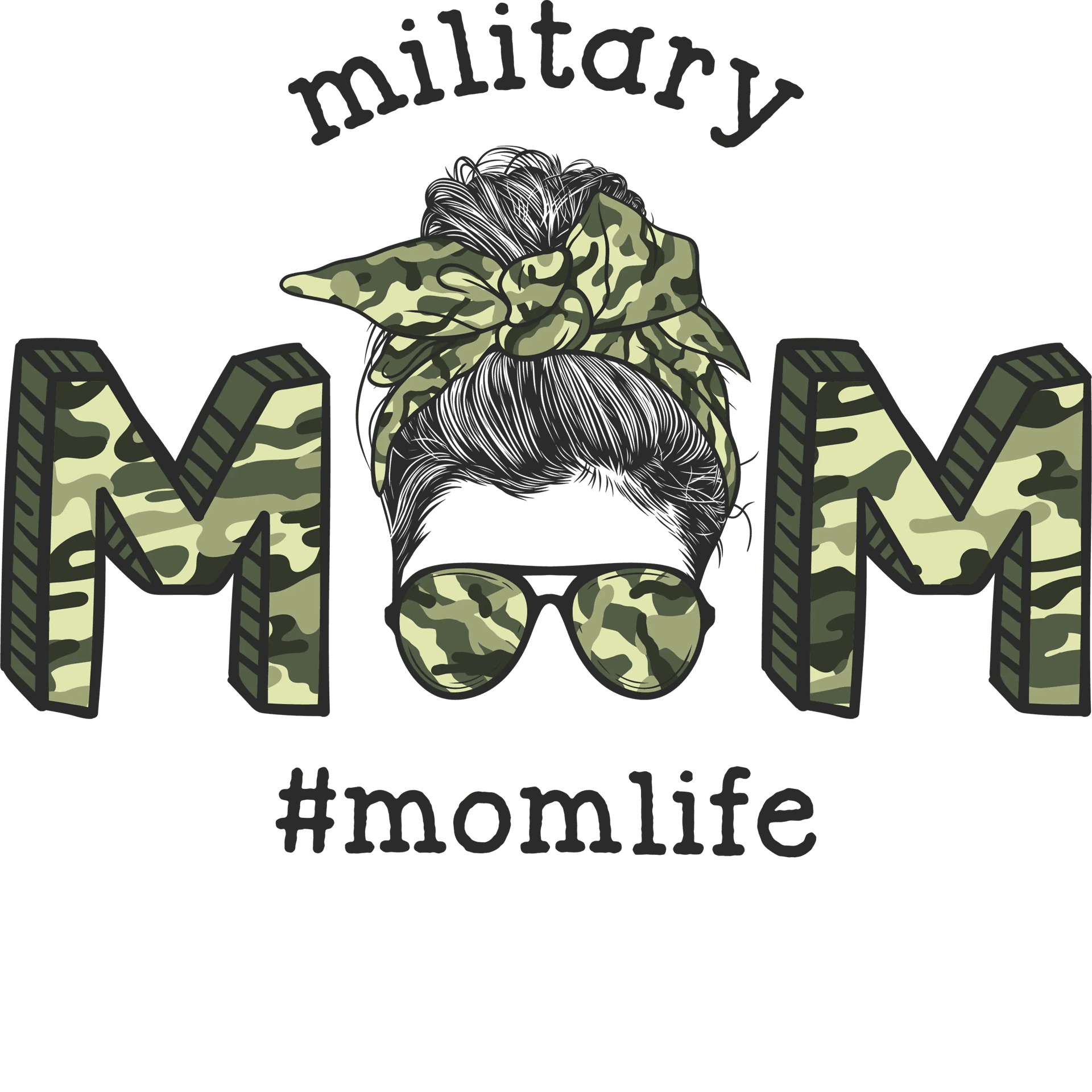 Military Mom DTF Design - Ready to Press V1