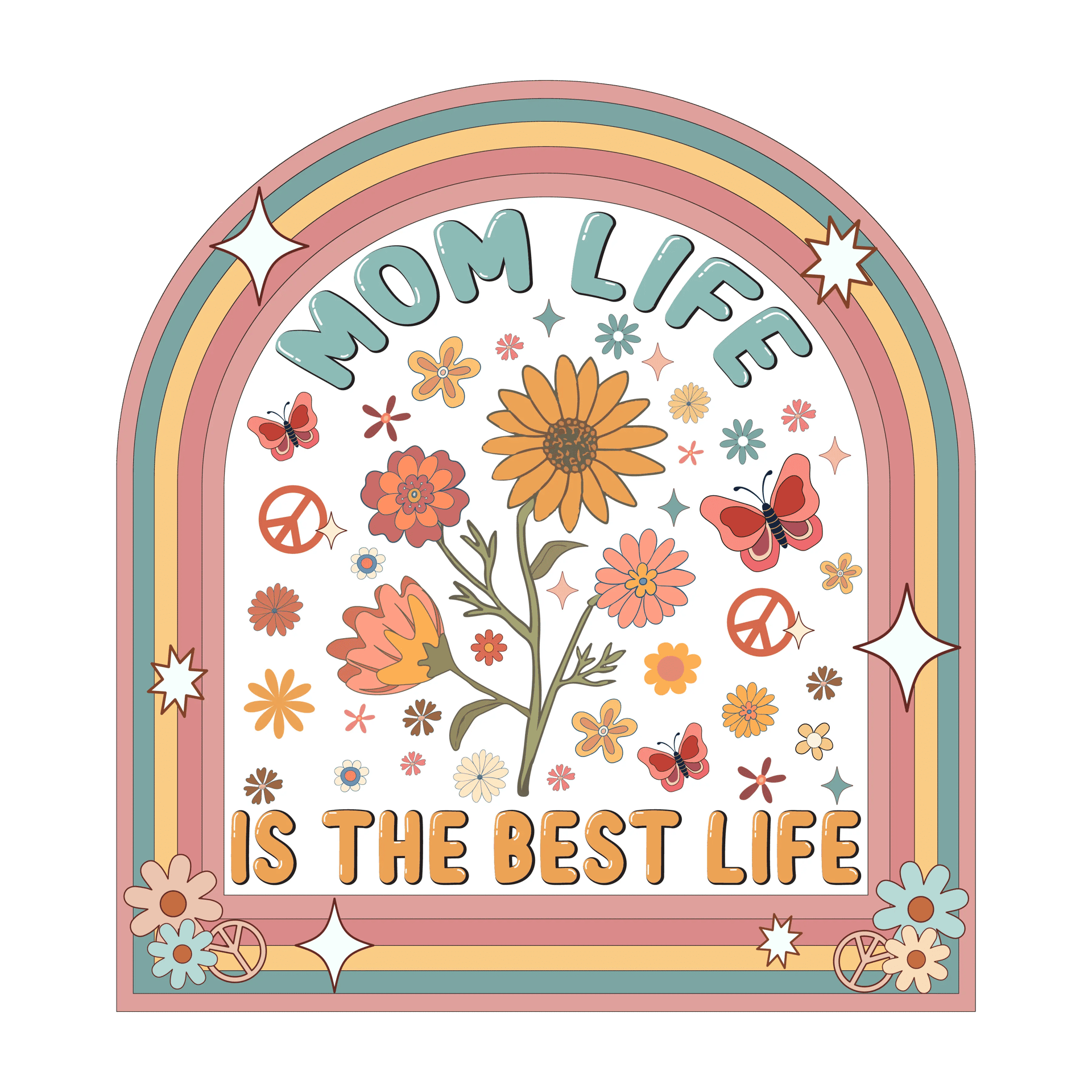Mom Life is the Best Life DTF Ready to Press V1