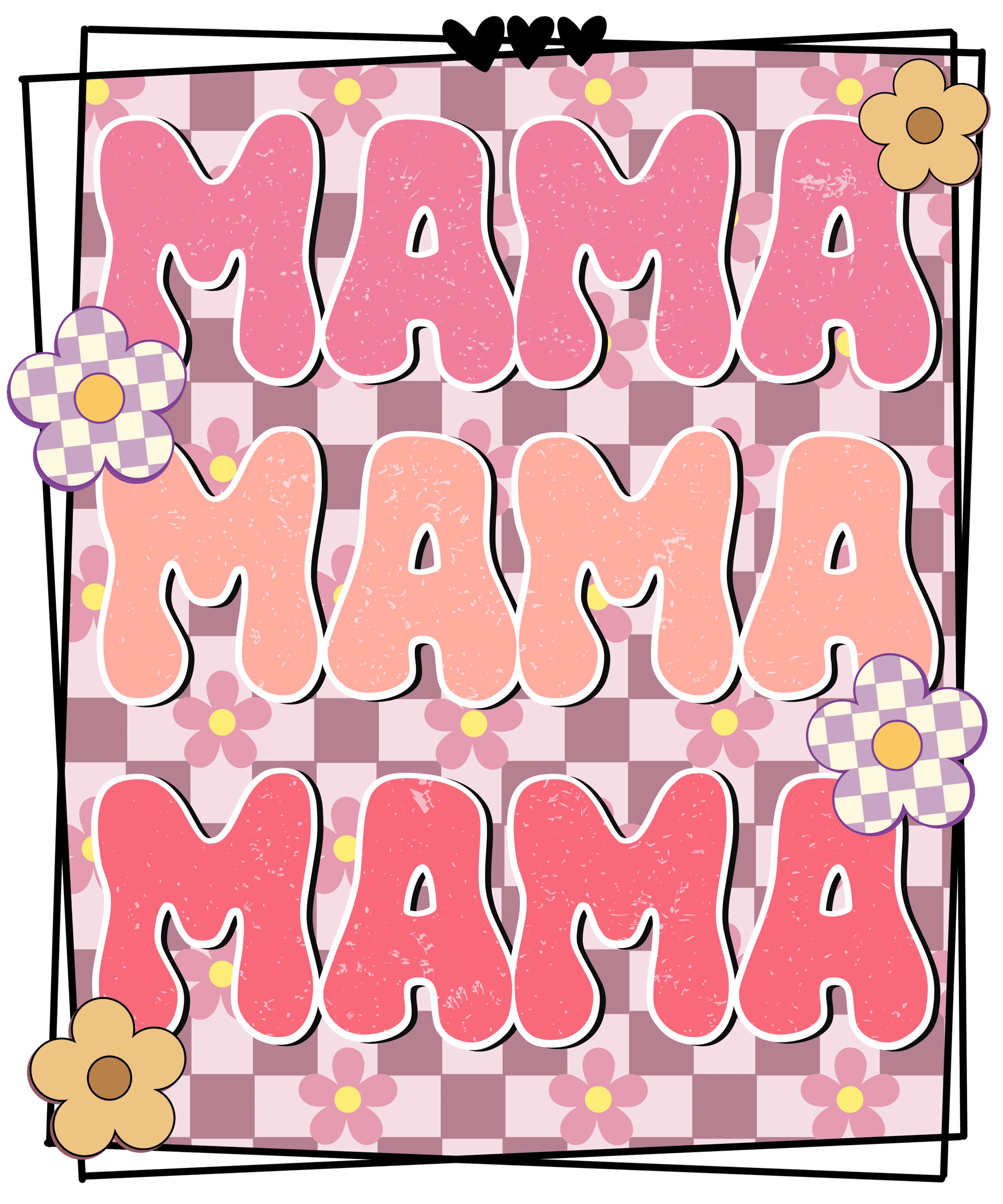 Mother's Day Retro Mama Design - DTF Ready To Press