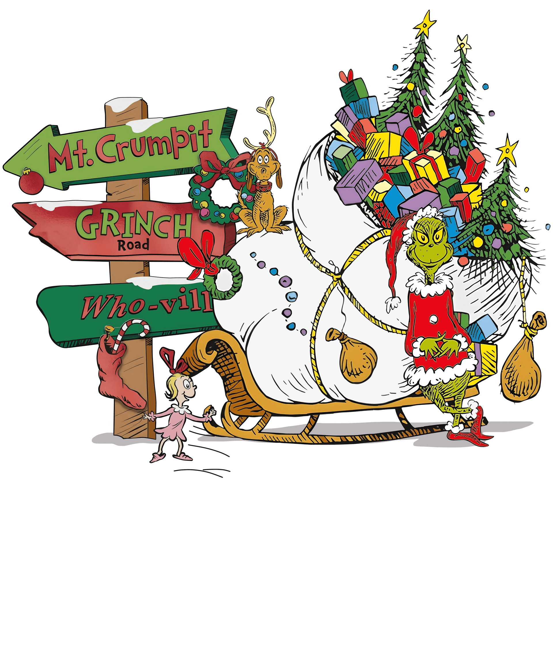 Mt. Crumpit Grinch Christmas Design
