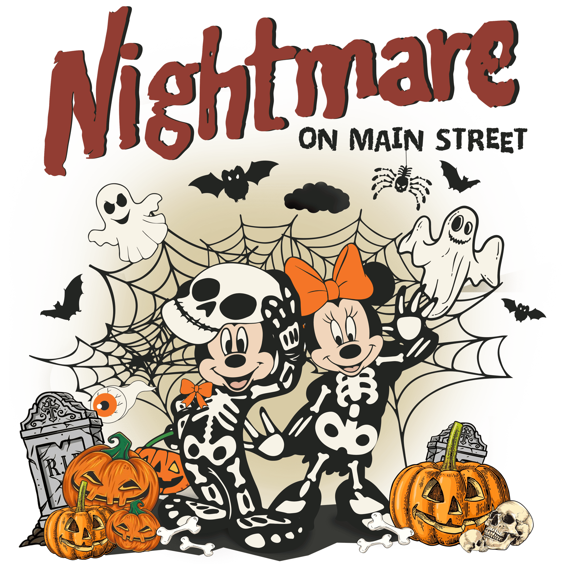 Nightmare Mickey Mouse Halloween Design