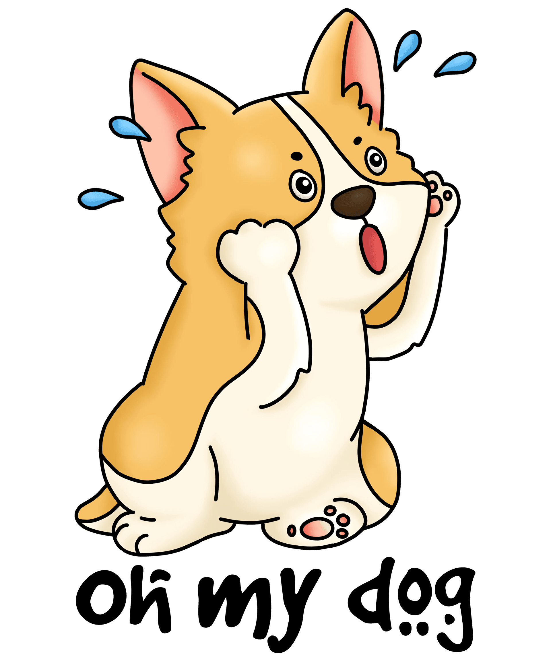 Oh My Dog Design - DTF Ready To Press