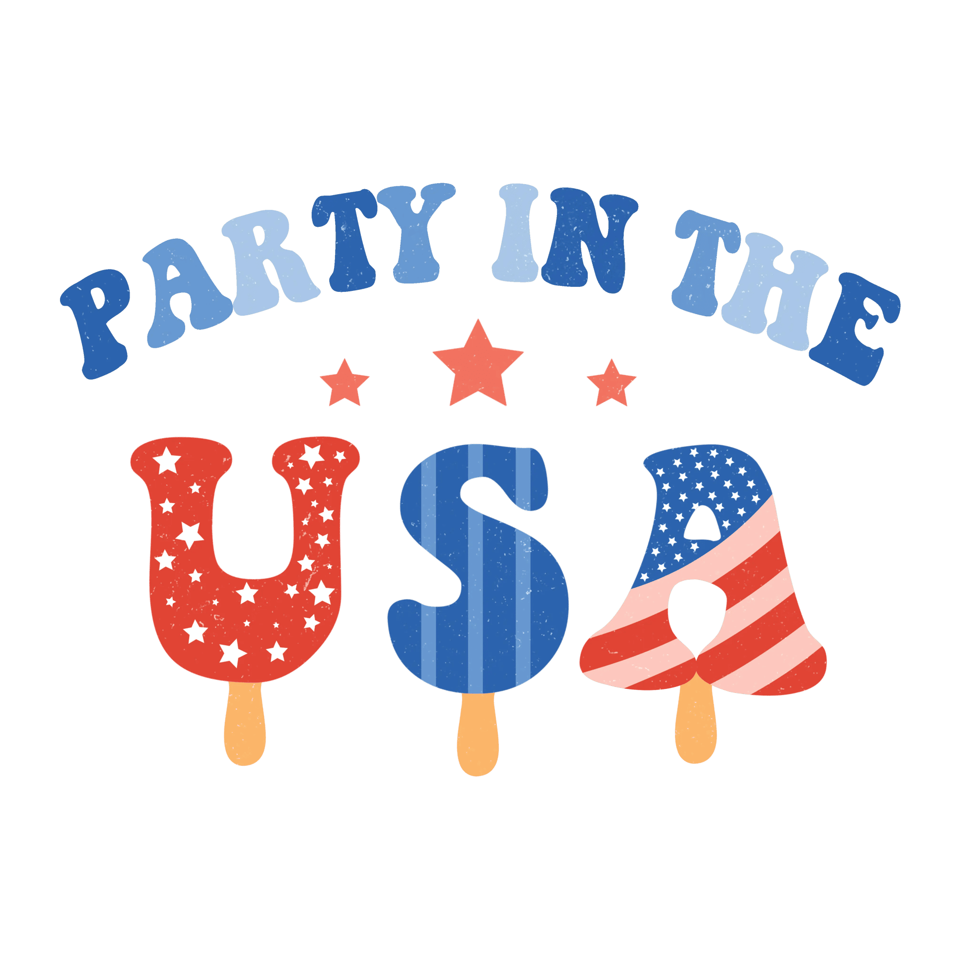 Party in the USA DTF Design - Ready to Press V3