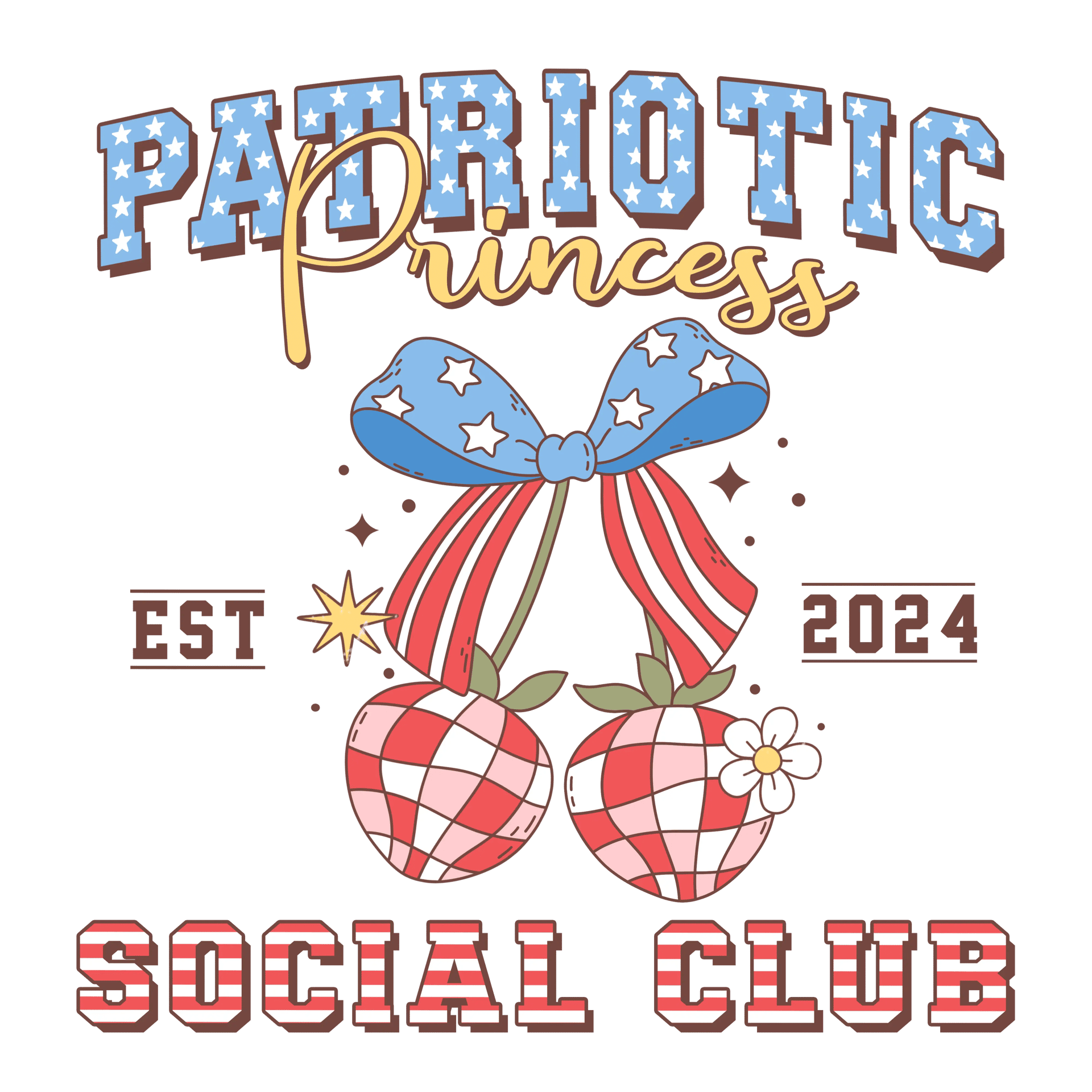 Patriotic Princess Design - DTF Ready To Press