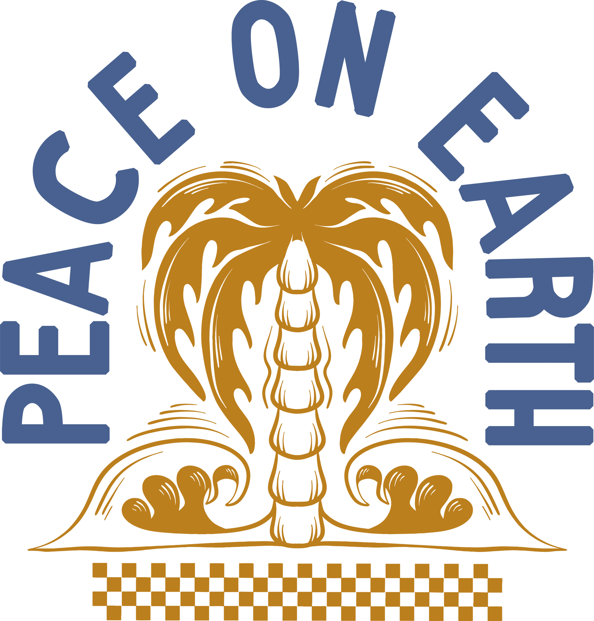 Peace On Earth Design - DTF Ready To Press