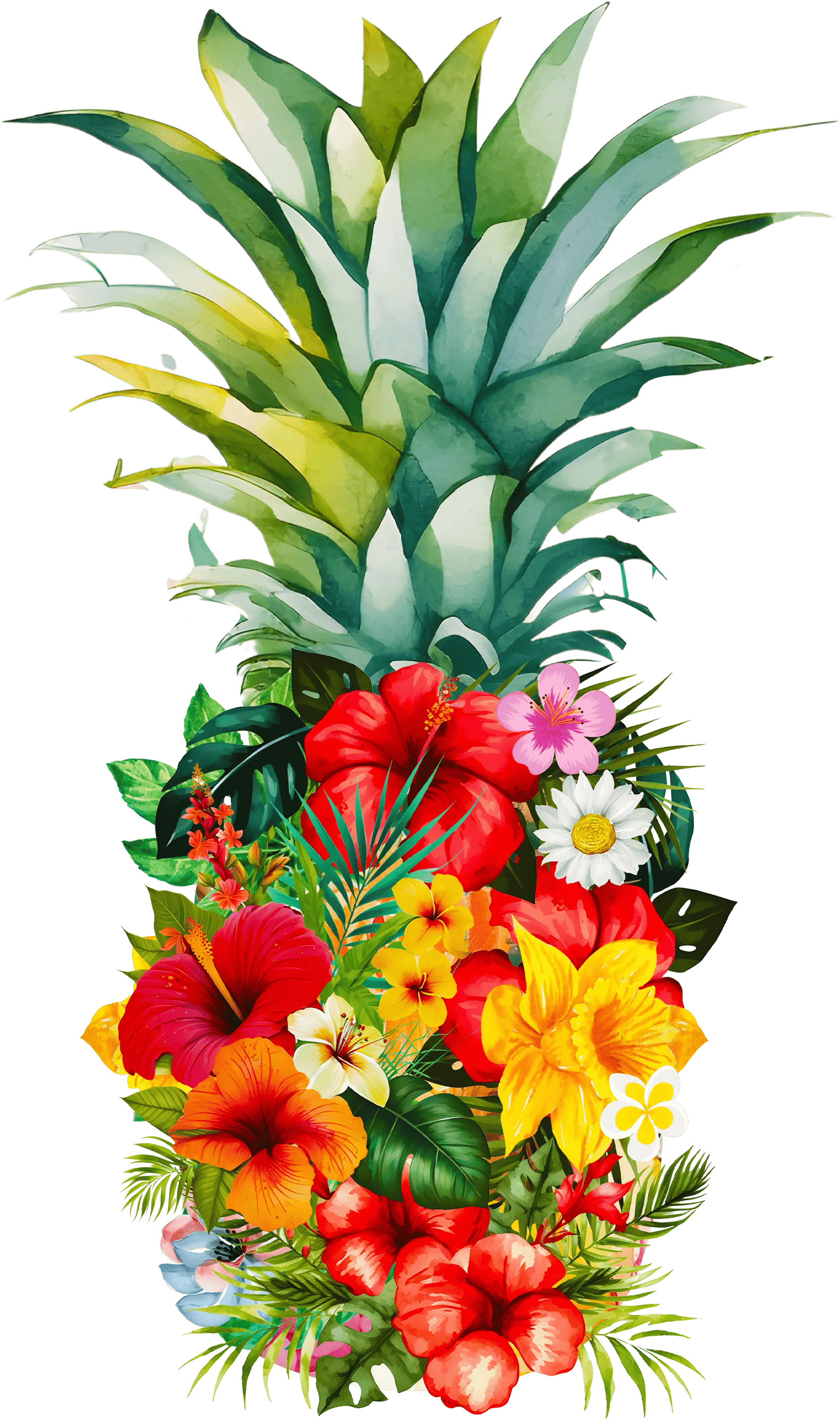 Cute Pineapple Design - DTF Ready To Press