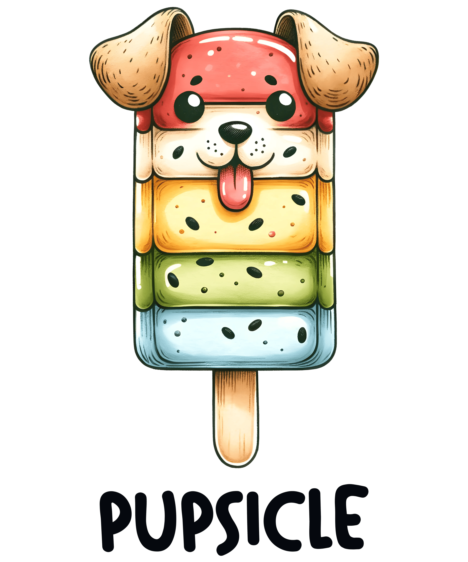 Pupsicle Design - DTF Ready To Press
