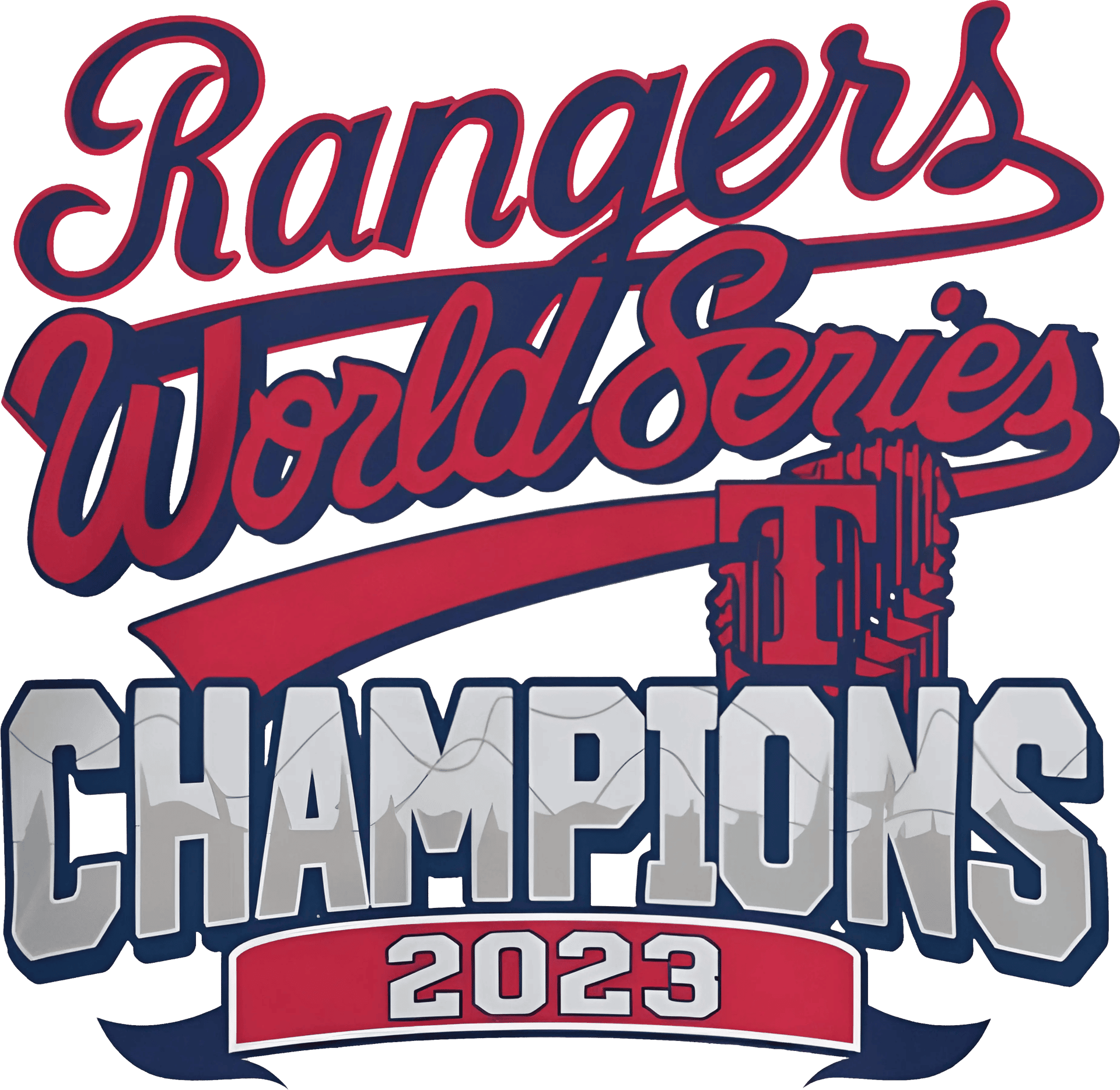 Rangers World Series Champions Design