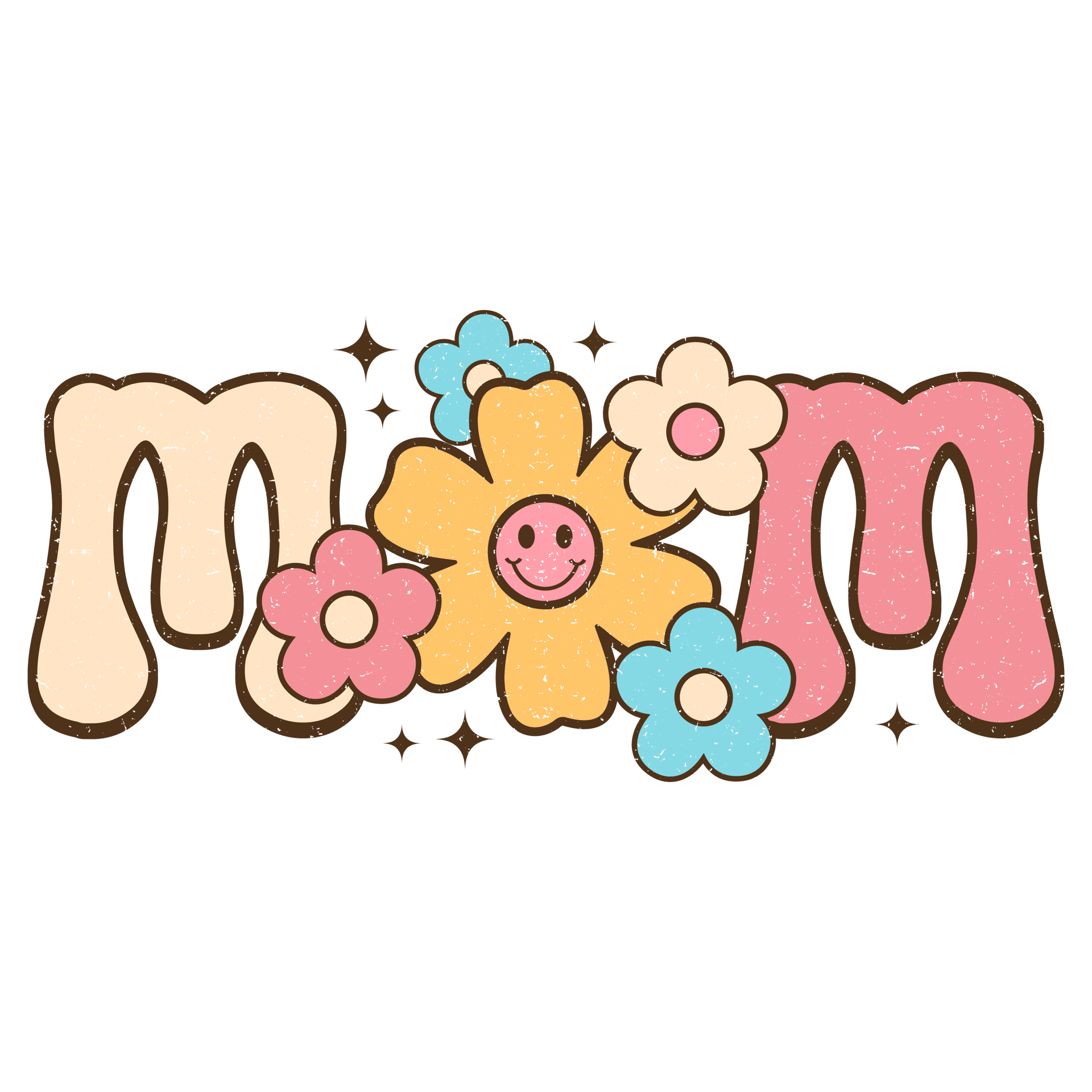 Retro Mother's Day DTF Design Ready to Press V1