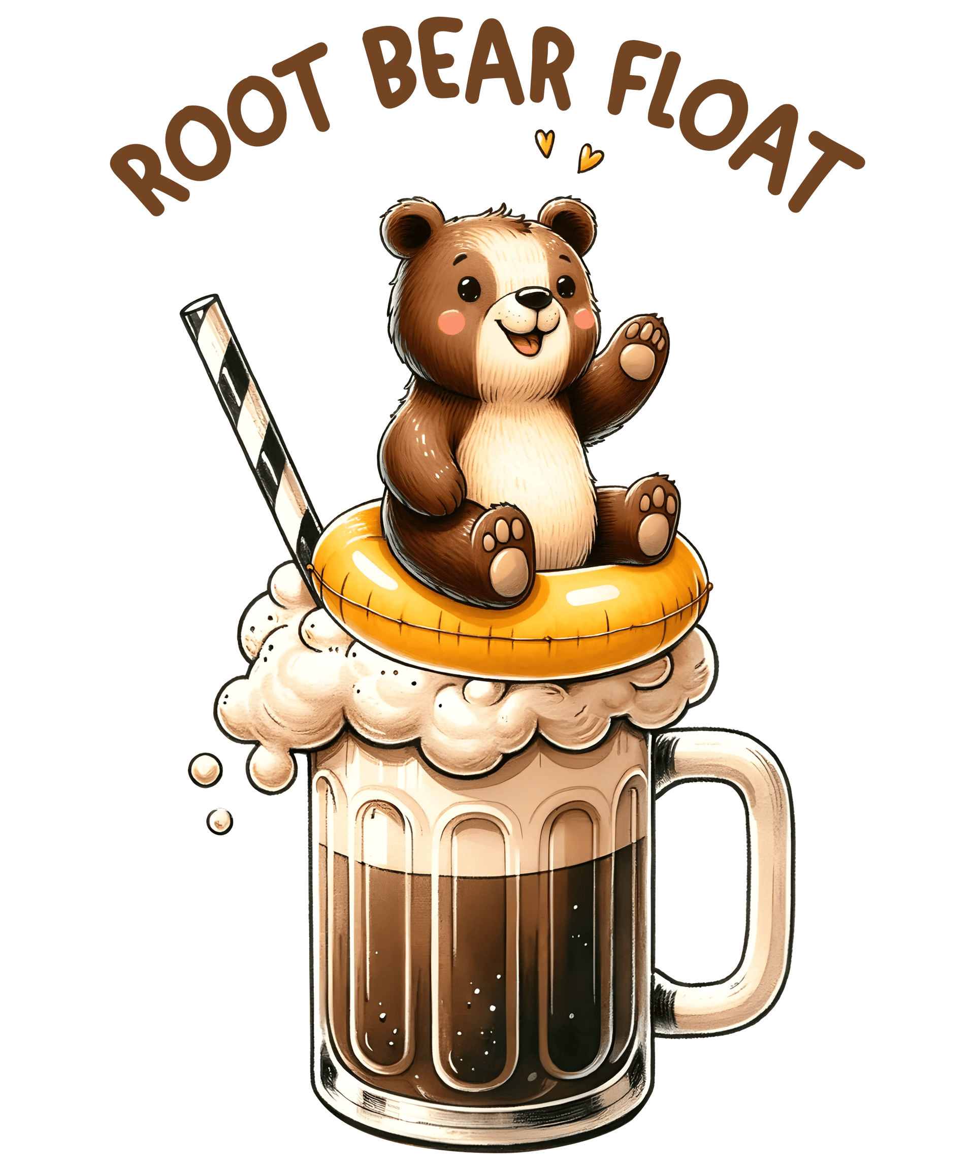 Root Bear Float Design - DTF Ready To Press