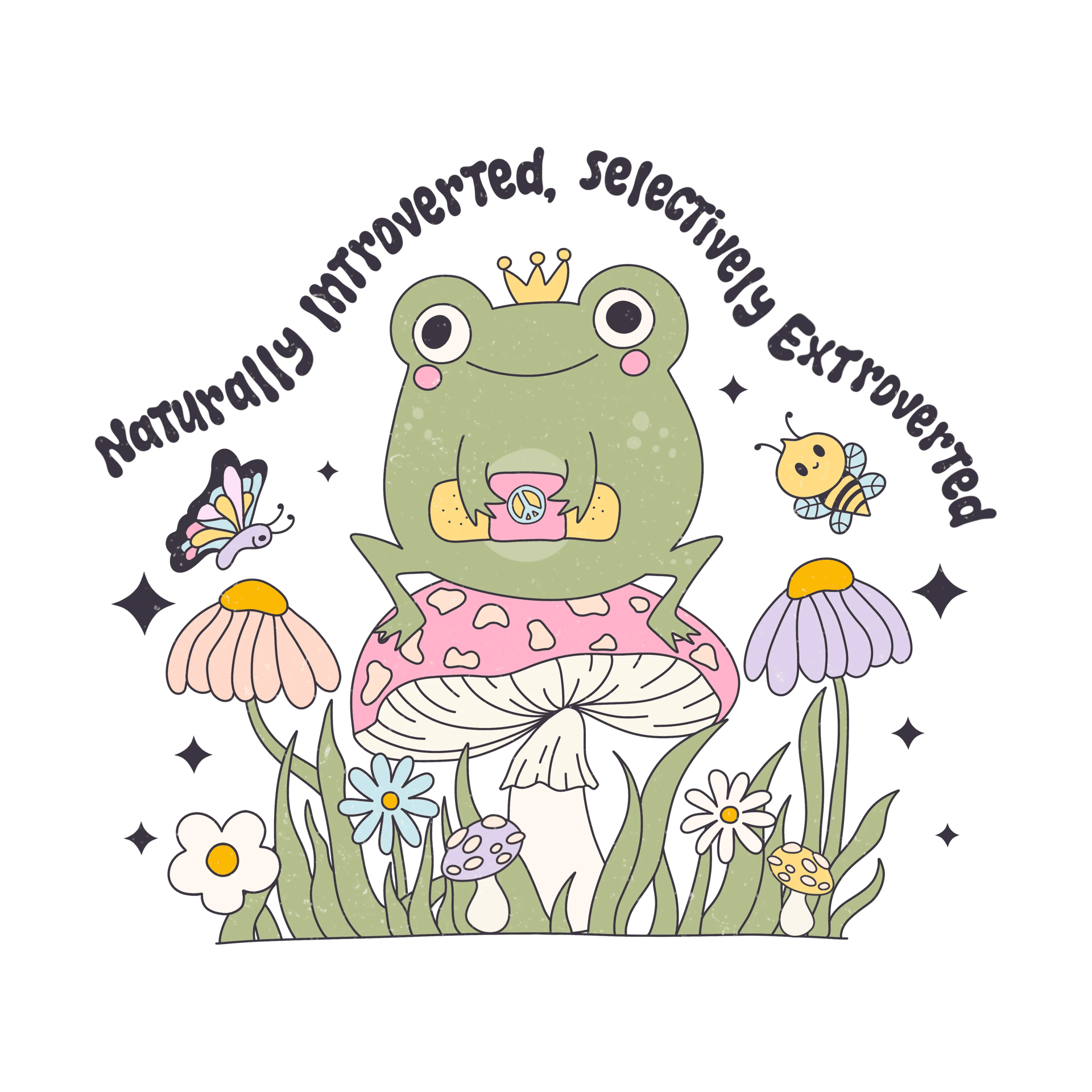 Sarcastic Frog Design - DTF Ready To Press