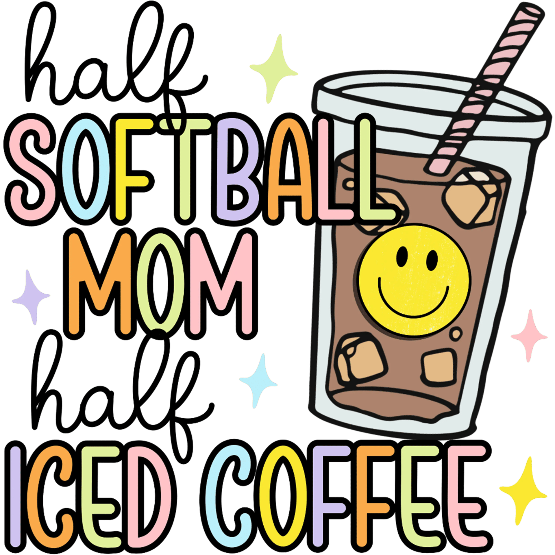 Softball Mom DTF Design - Ready to Press