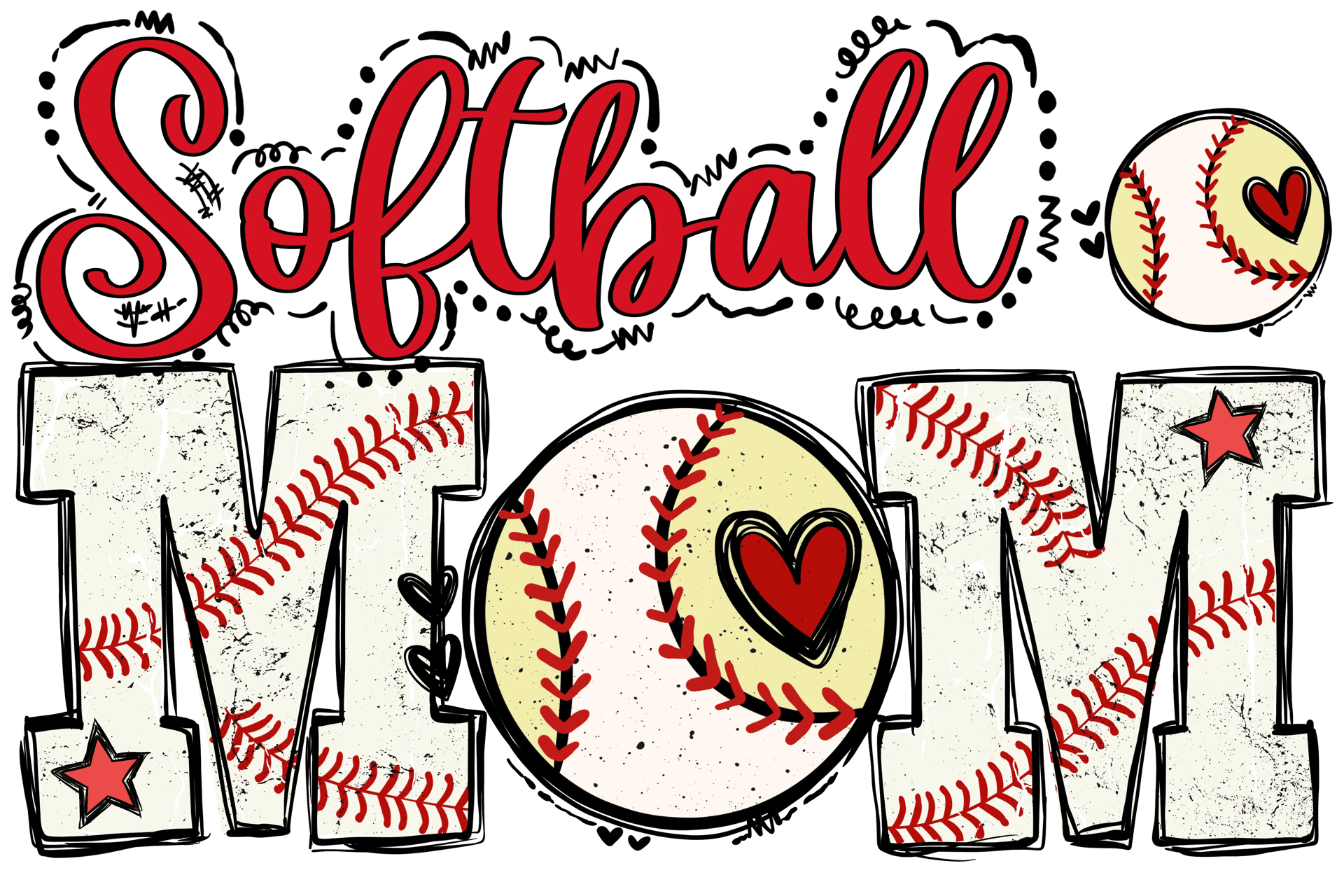 Softball Mother DTF Design - Ready to Press