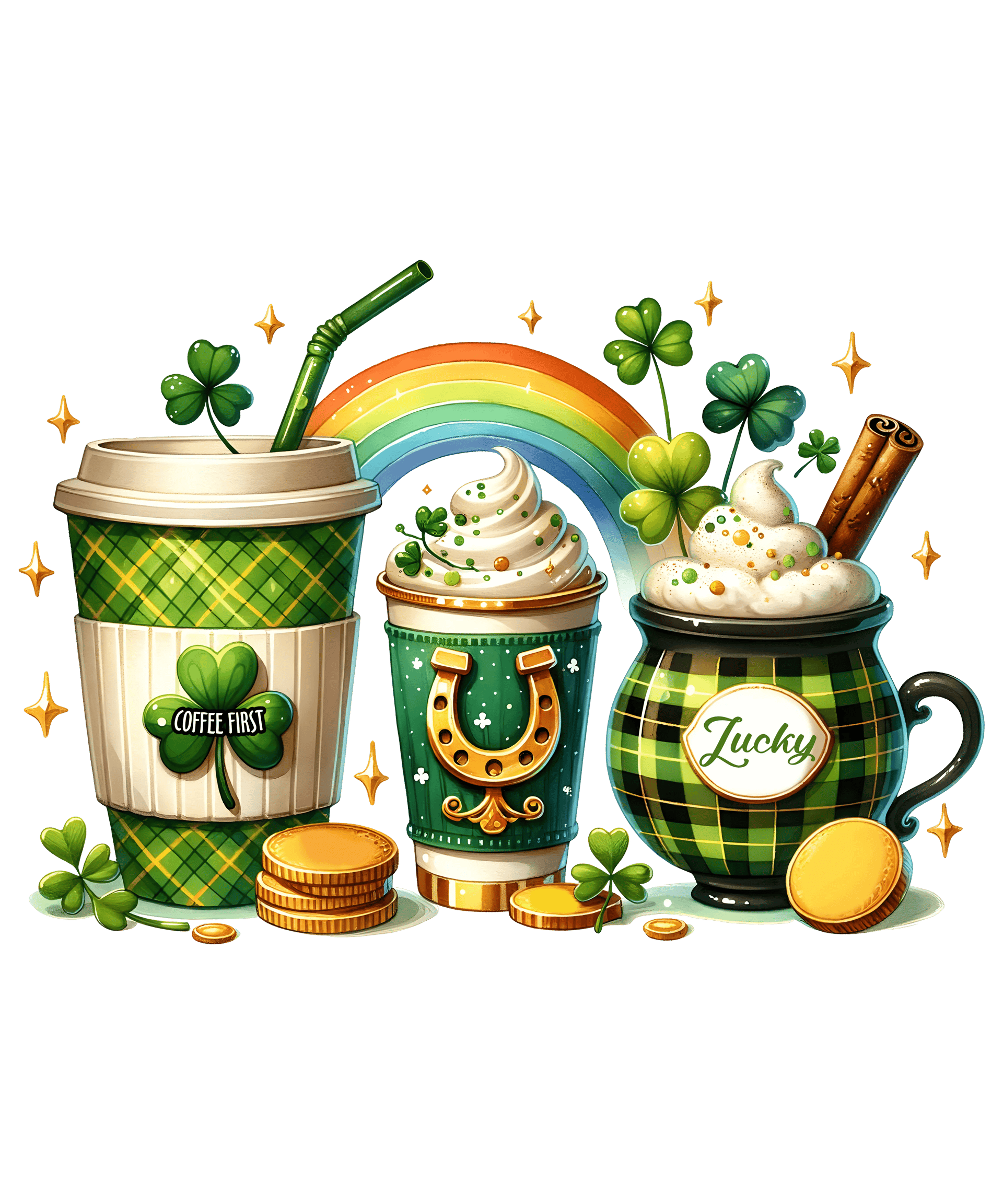 St. Patrick's Day Coffee Lover Design
