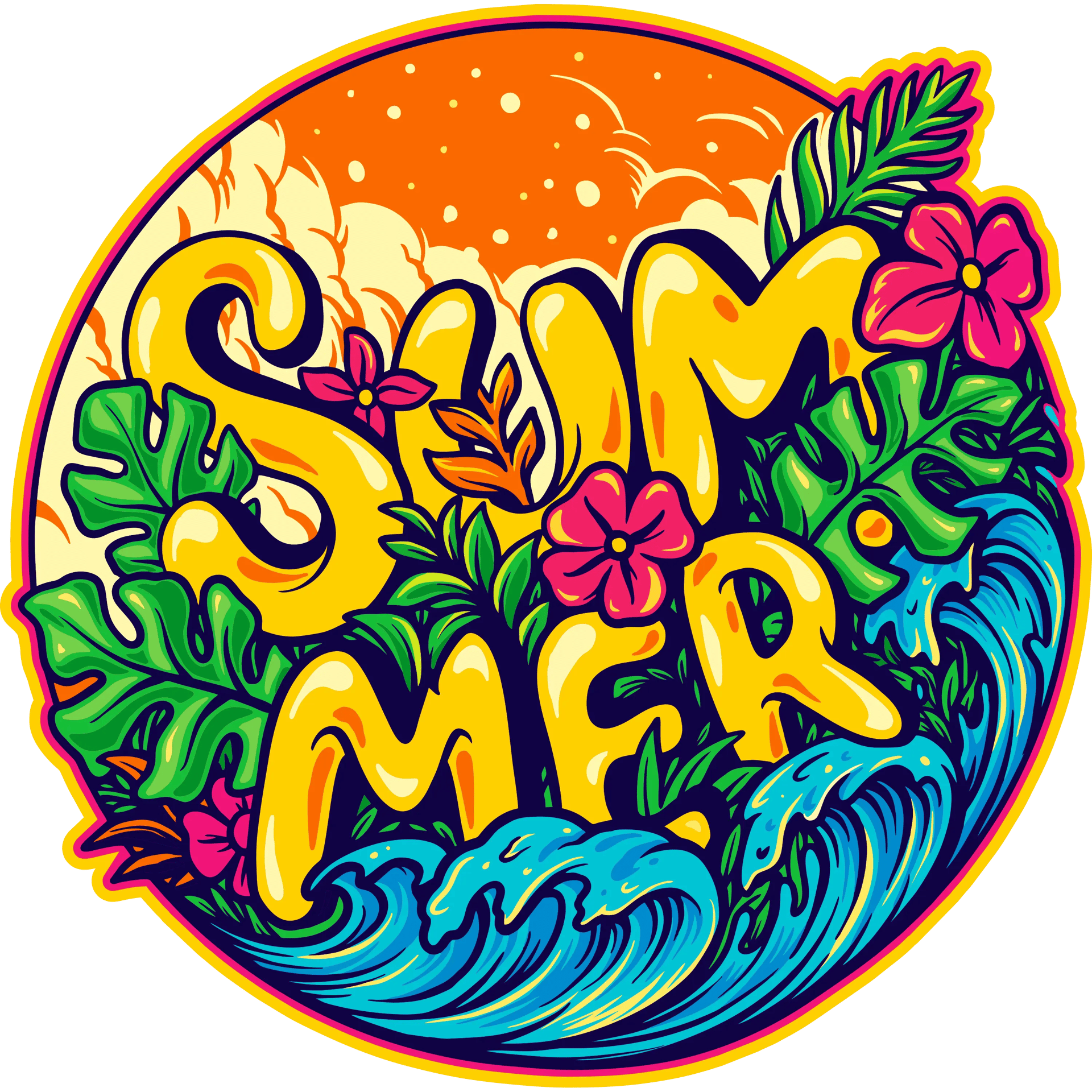 Summer DTF Design - Ready to Press V1