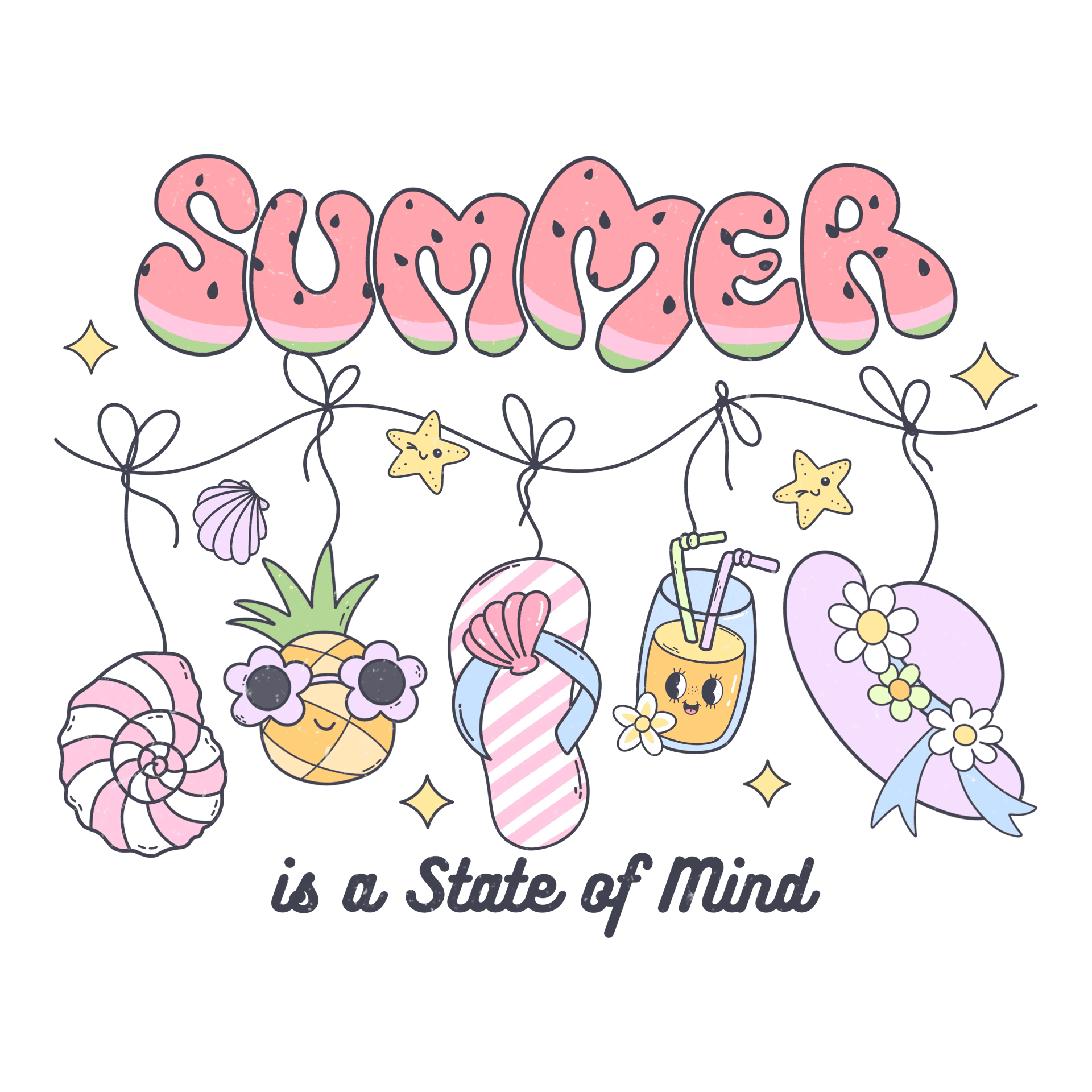 Summer Is A State of Mind Design - DTF Ready To Press
