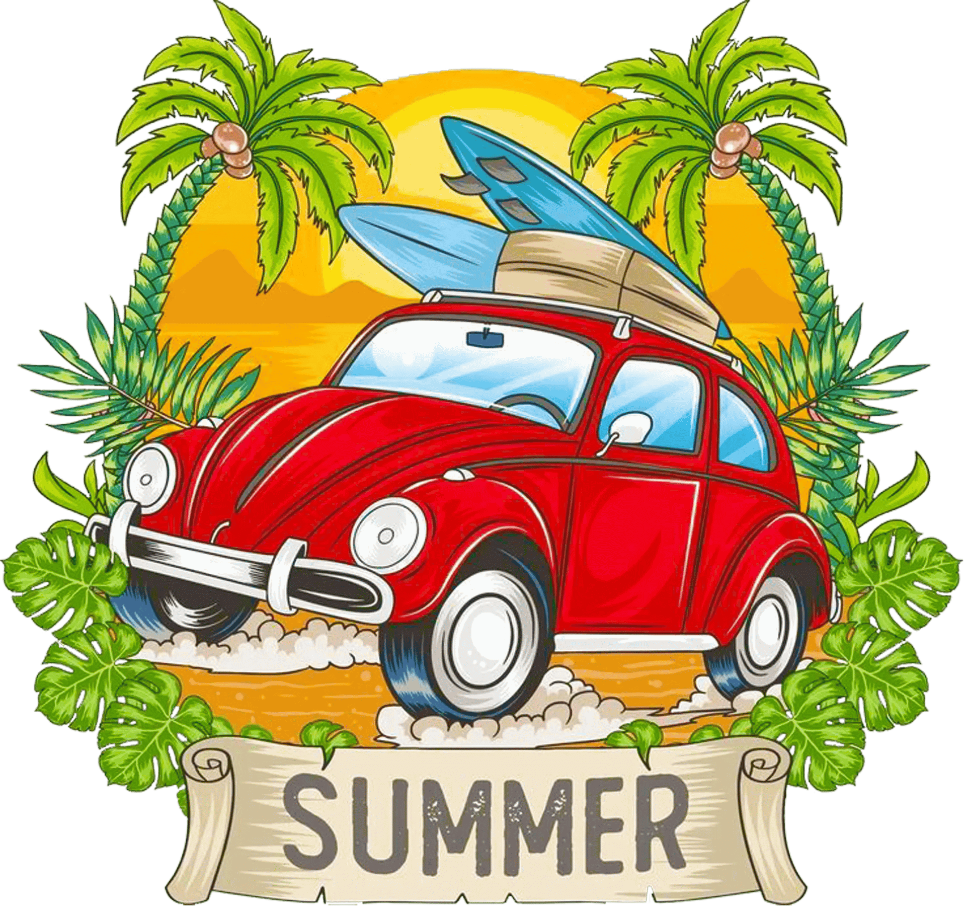 Summer Trip Design - DTF Ready To Press
