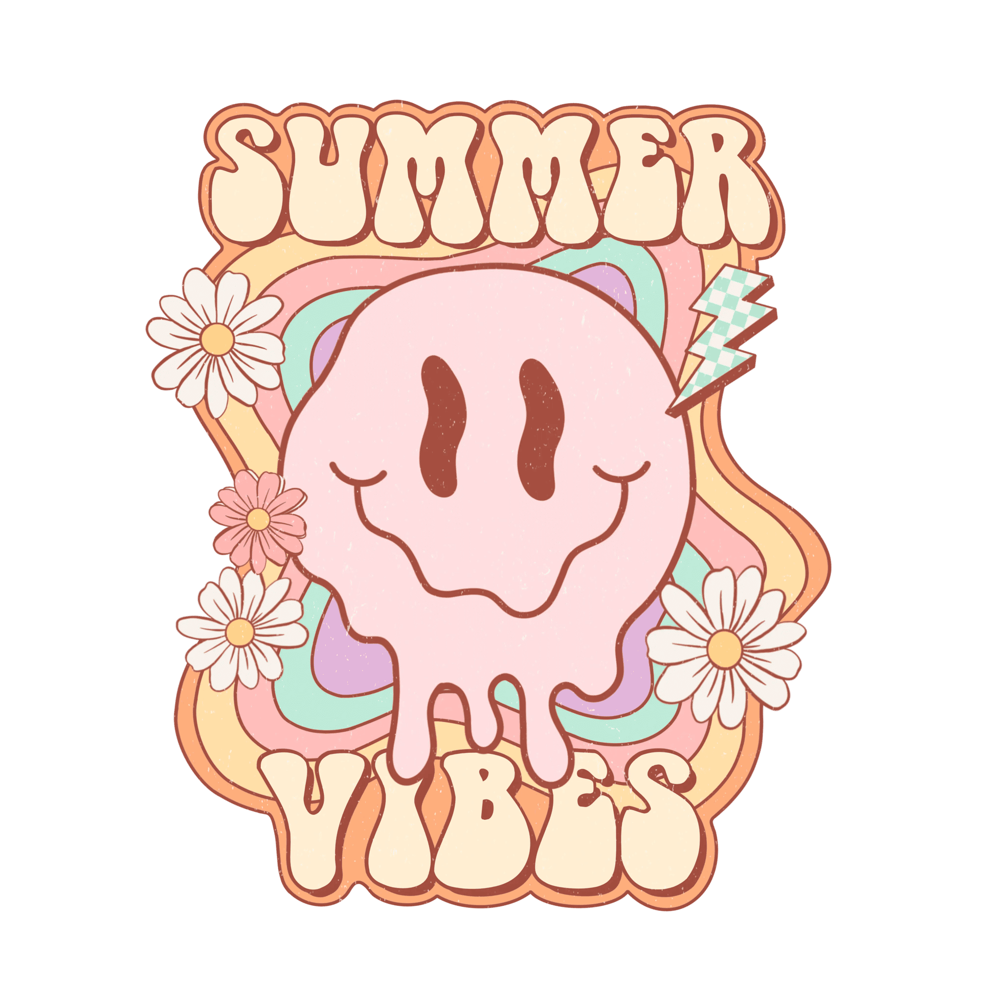Summer Vibes DTF Design - Ready to Press