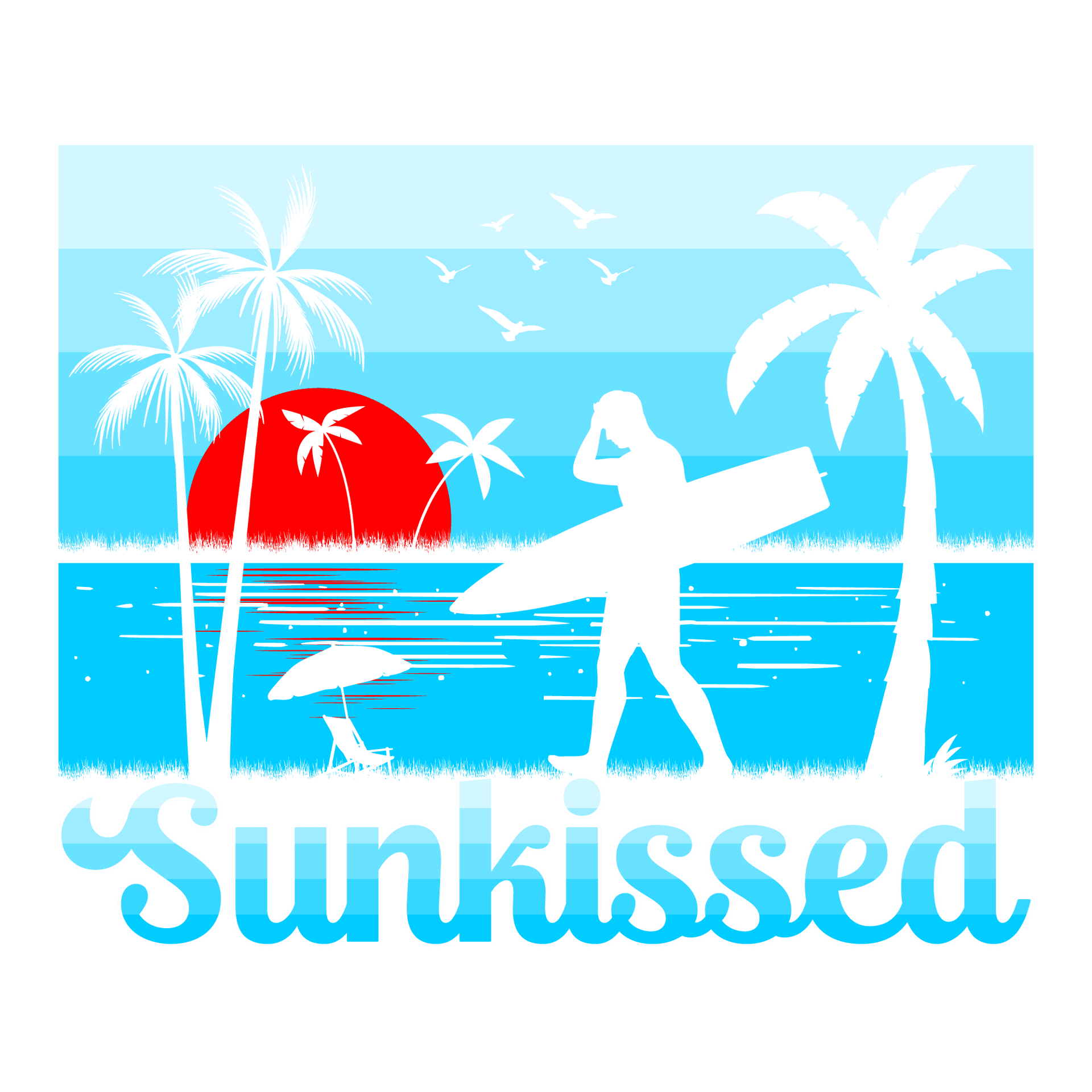 Sunkissed DTF Design - Ready to Press