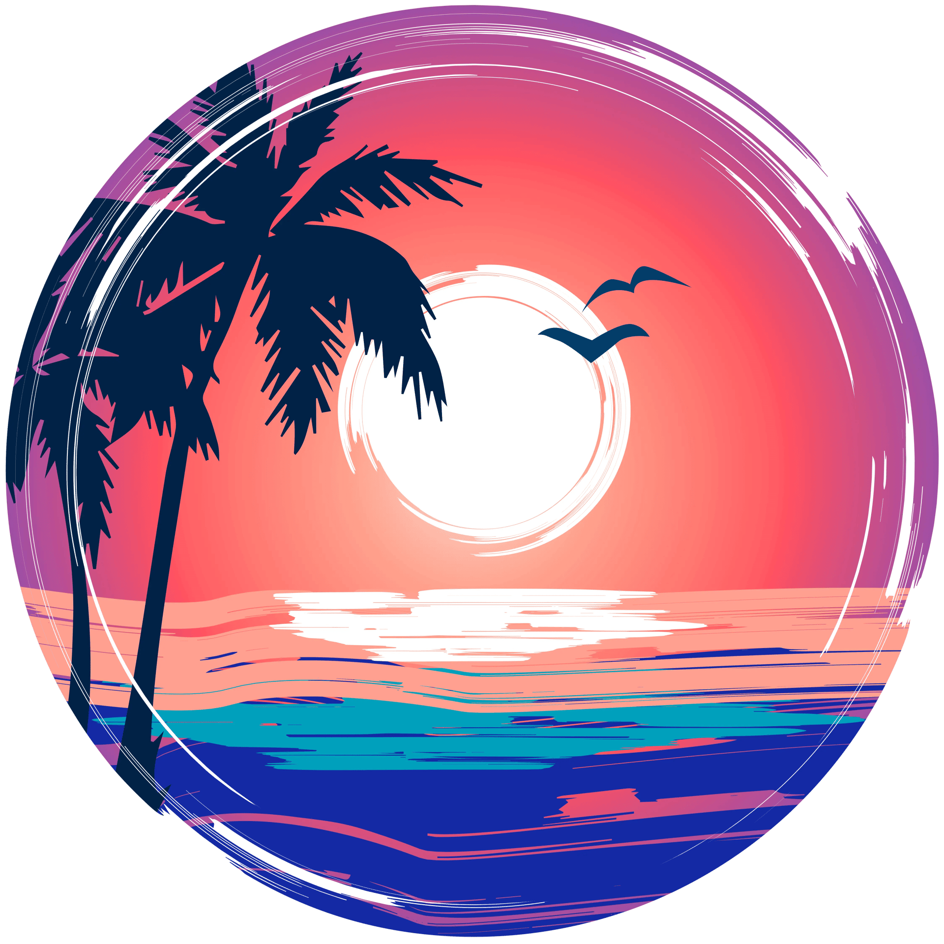 Sunset Design - DTF Ready To Press